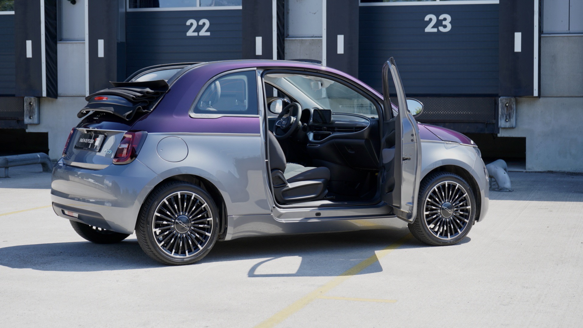 FIAT 500E CABRIOLET VIOLA HONG KONG
