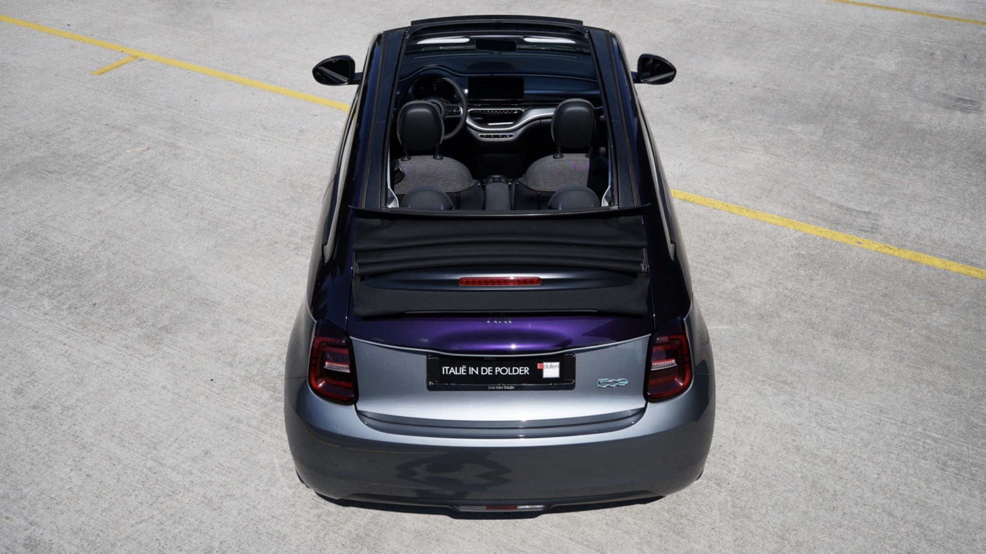 FIAT 500E CABRIOLET VIOLA HONG KONG