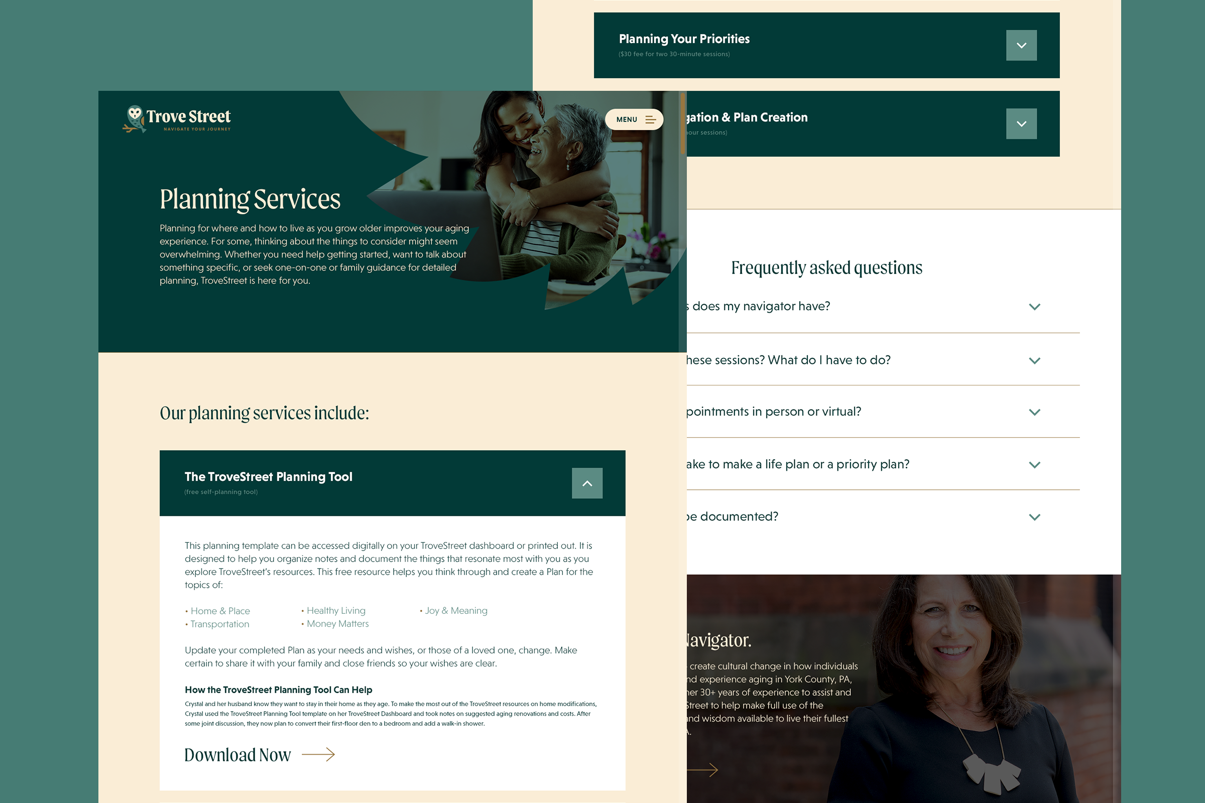 TroveStreet Home Page Example