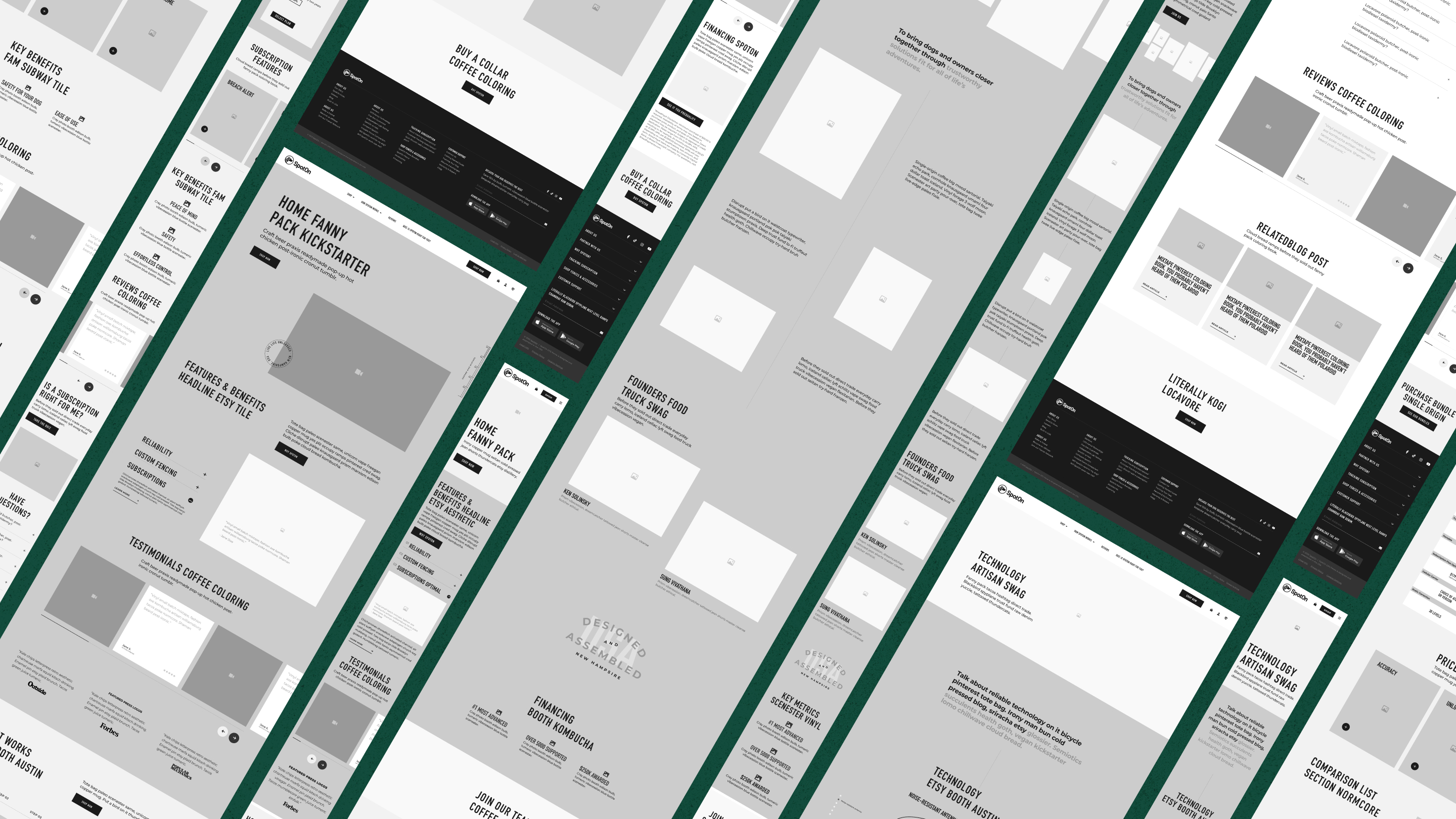 SpotOn Wireframes