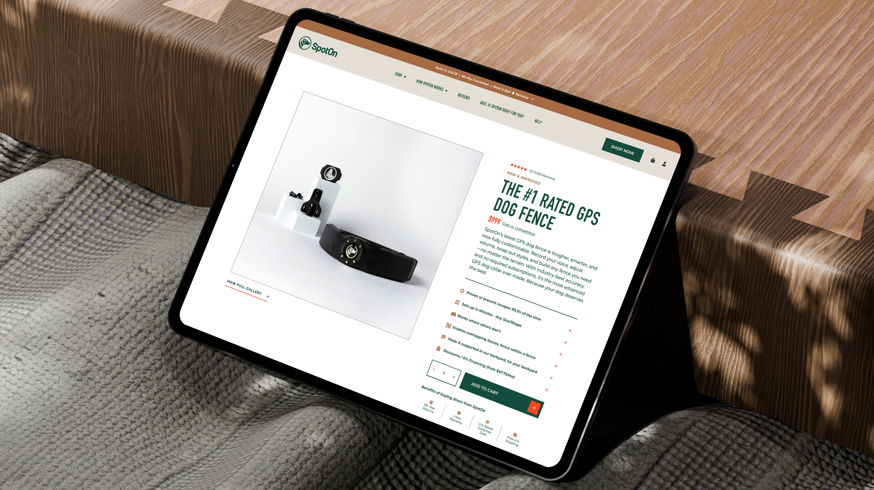 SpotOn Shopify iPad Mockup