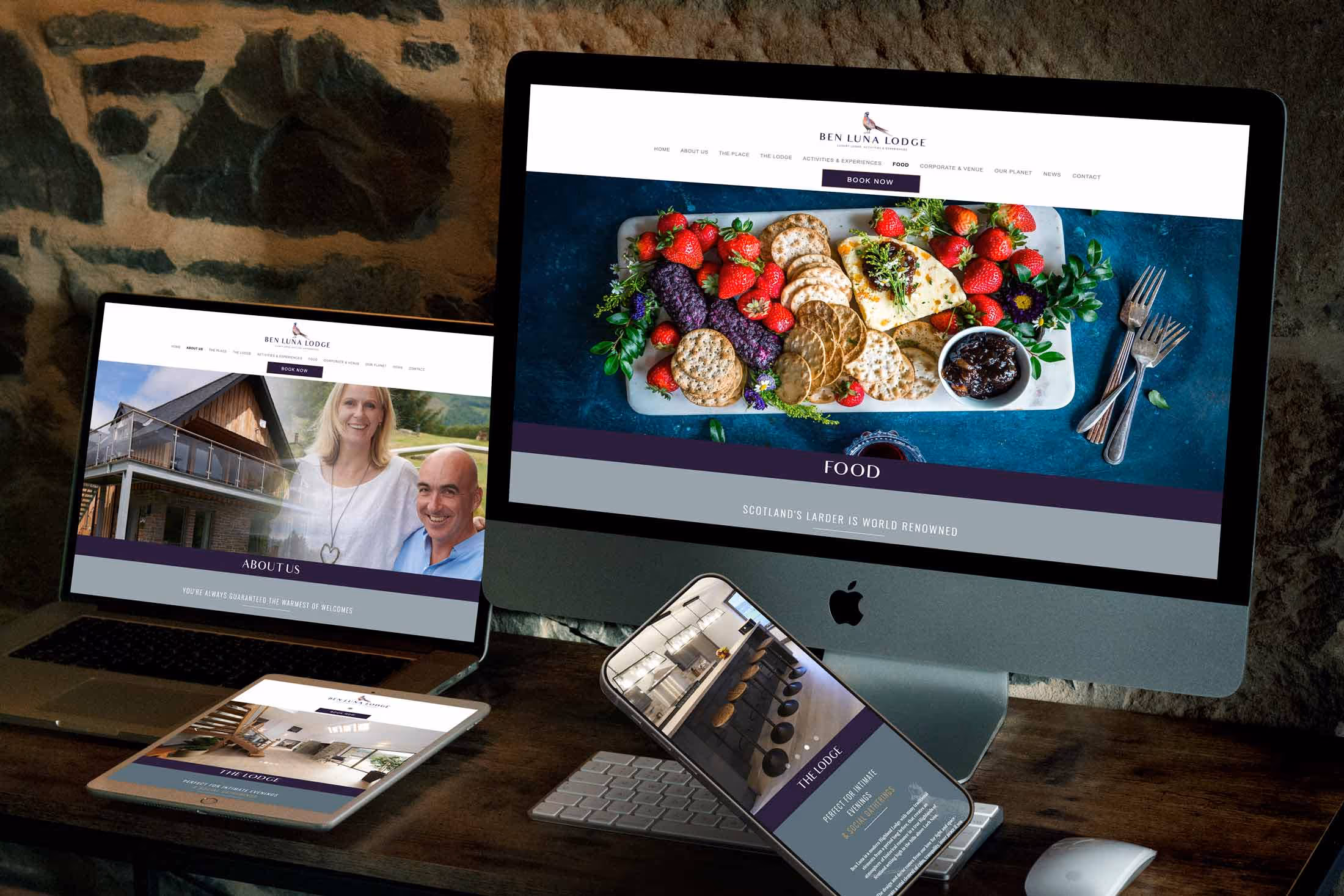 Luxury Accommodation Web Design Ben Luna Lodge 