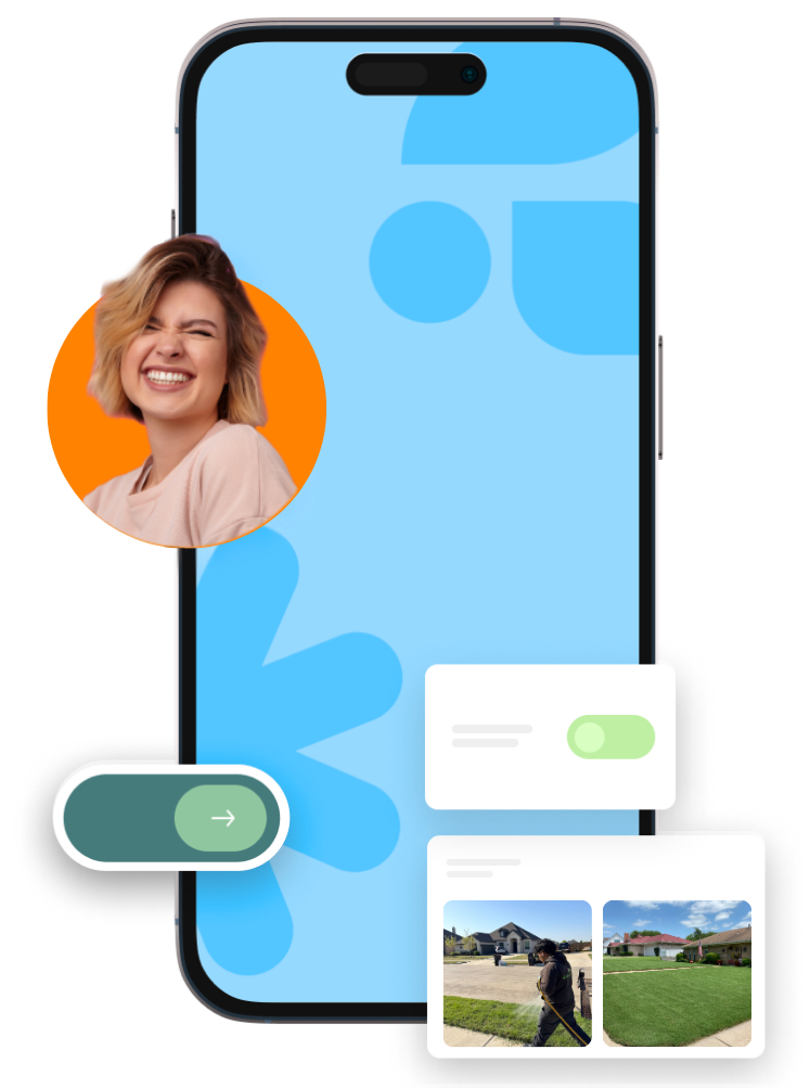 Instant lawn care quote tool on mobile device
