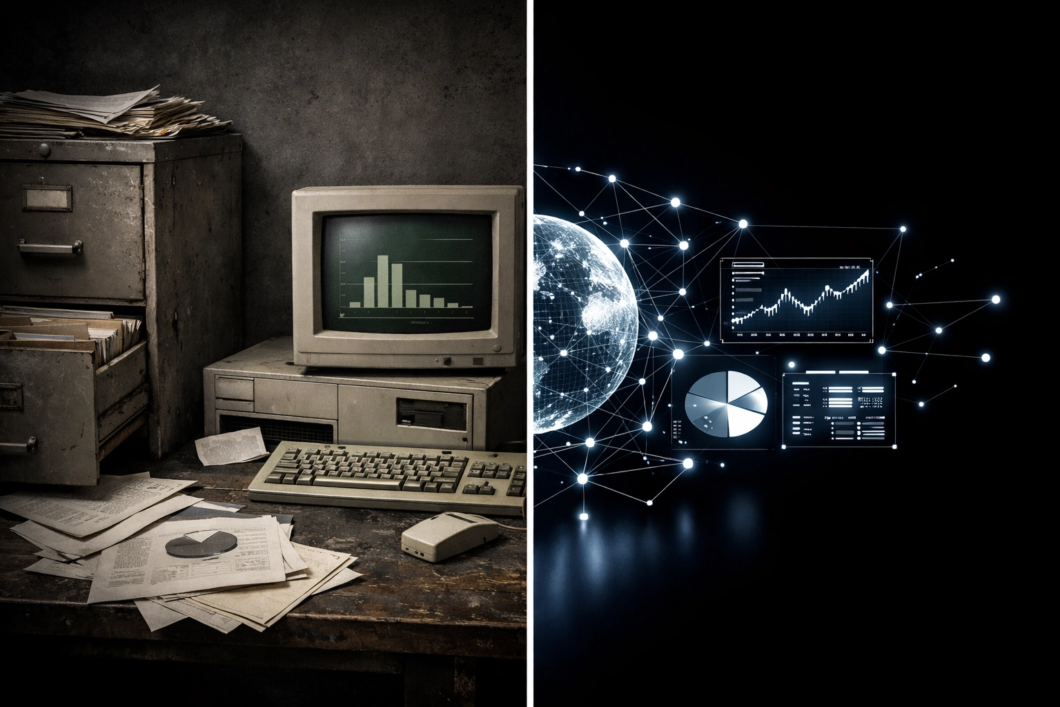 Legacy sports marketing systems compared to modern fan data platform dashboard