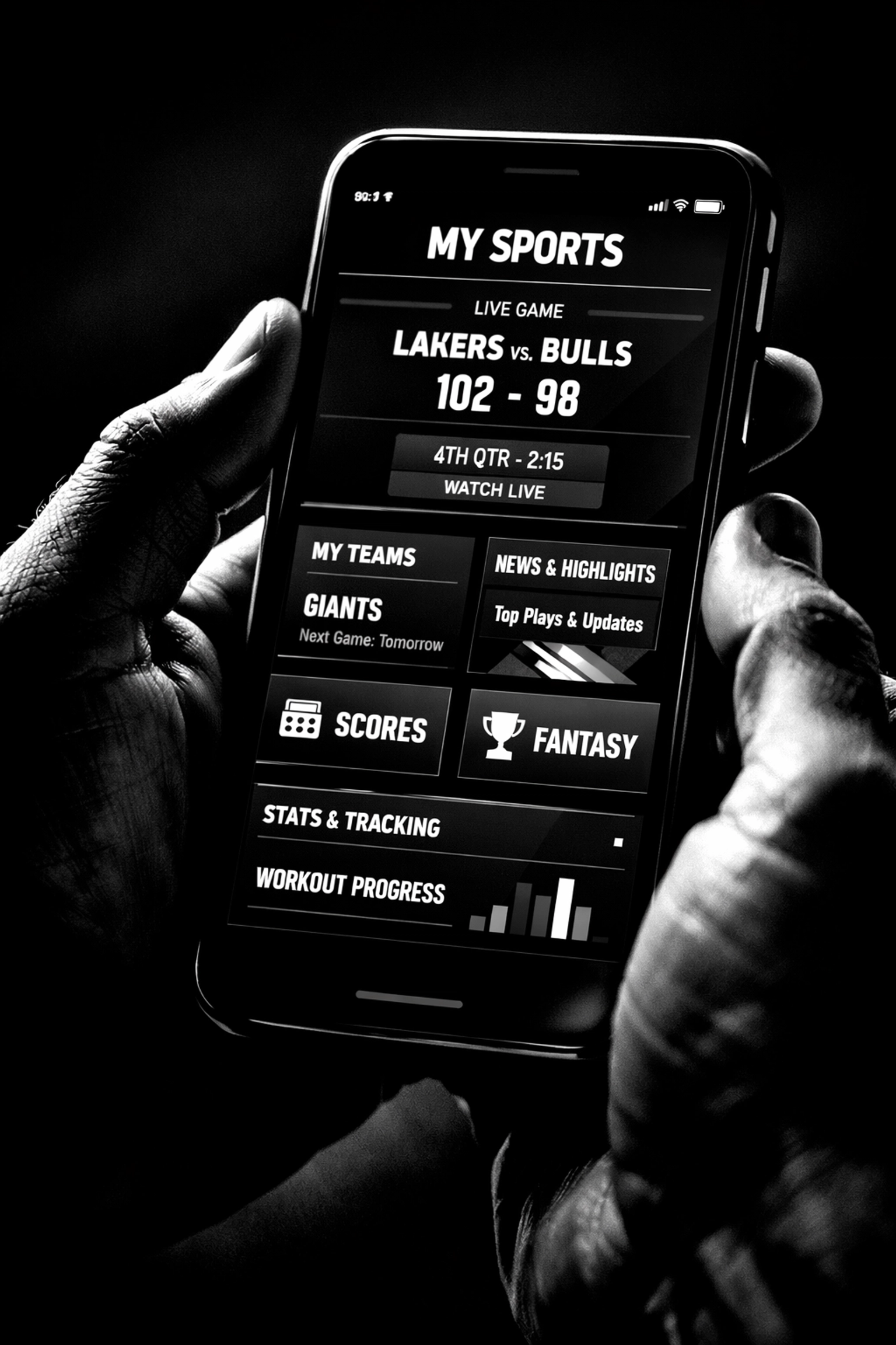 Personalized fan engagement app showing data-driven sports content experience
