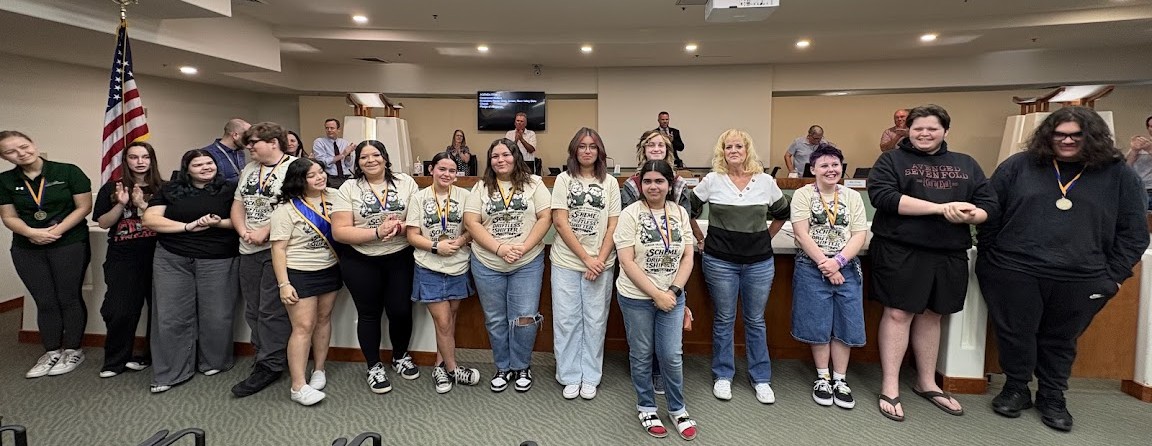 Coaches Wendy Killinger, along with the Virgin Valley Theatre Group were at City Council on March 10, 2026