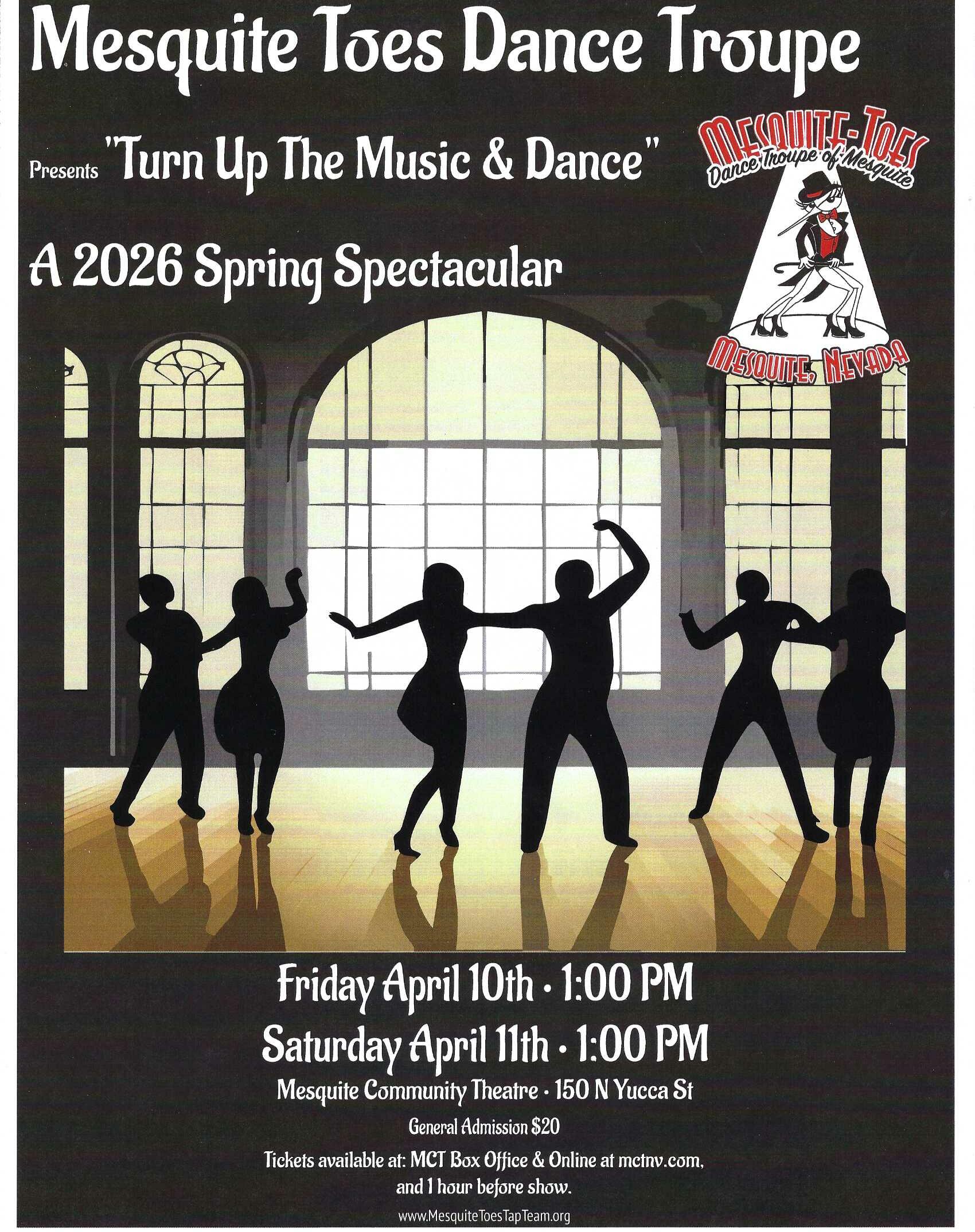 Mesquite Toes "Turn up the Music & Dance" - A 2026 Spring Spectacular