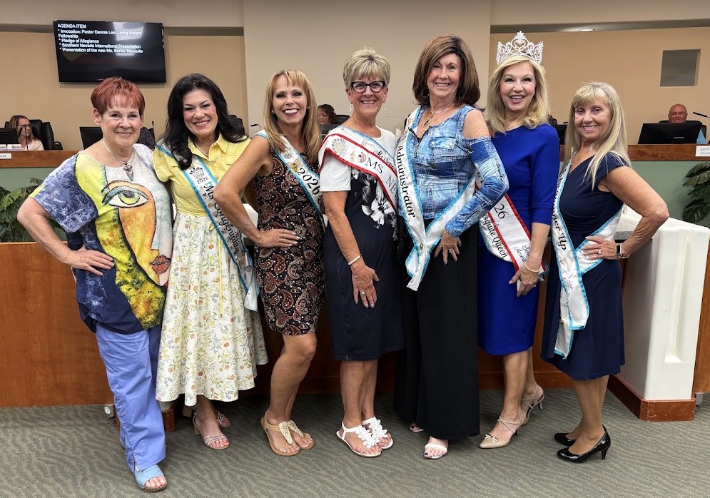2026 Ms. Senior Mesquite Queen & Court presented at City Council.