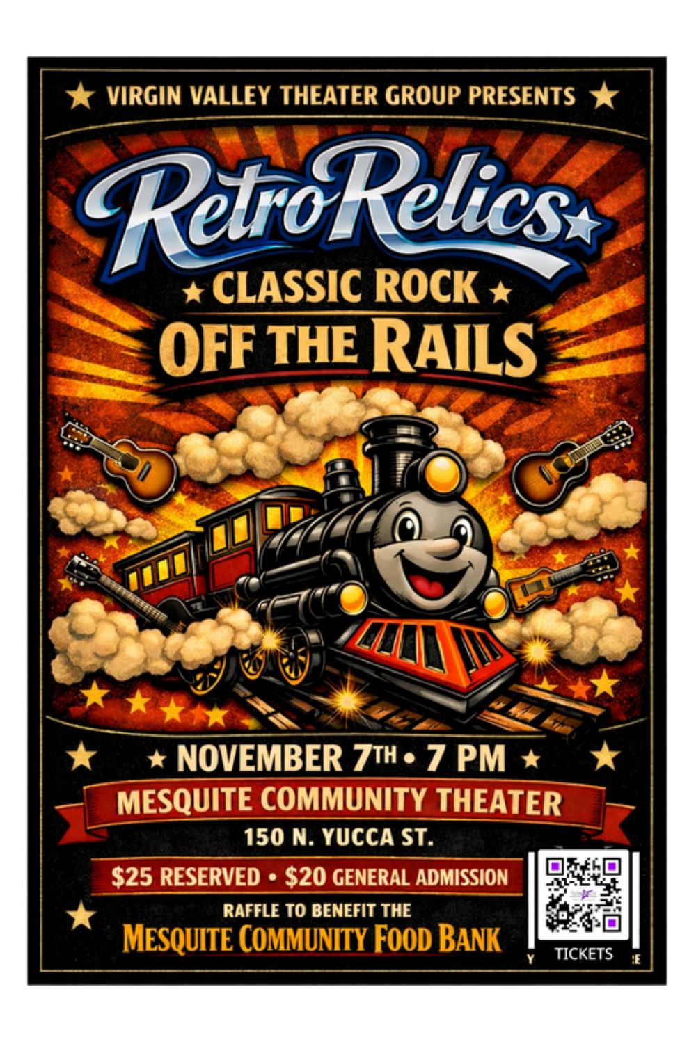 OFF THE RAILS - Retro Relics Classic Rock - Nov 7 at 7pm