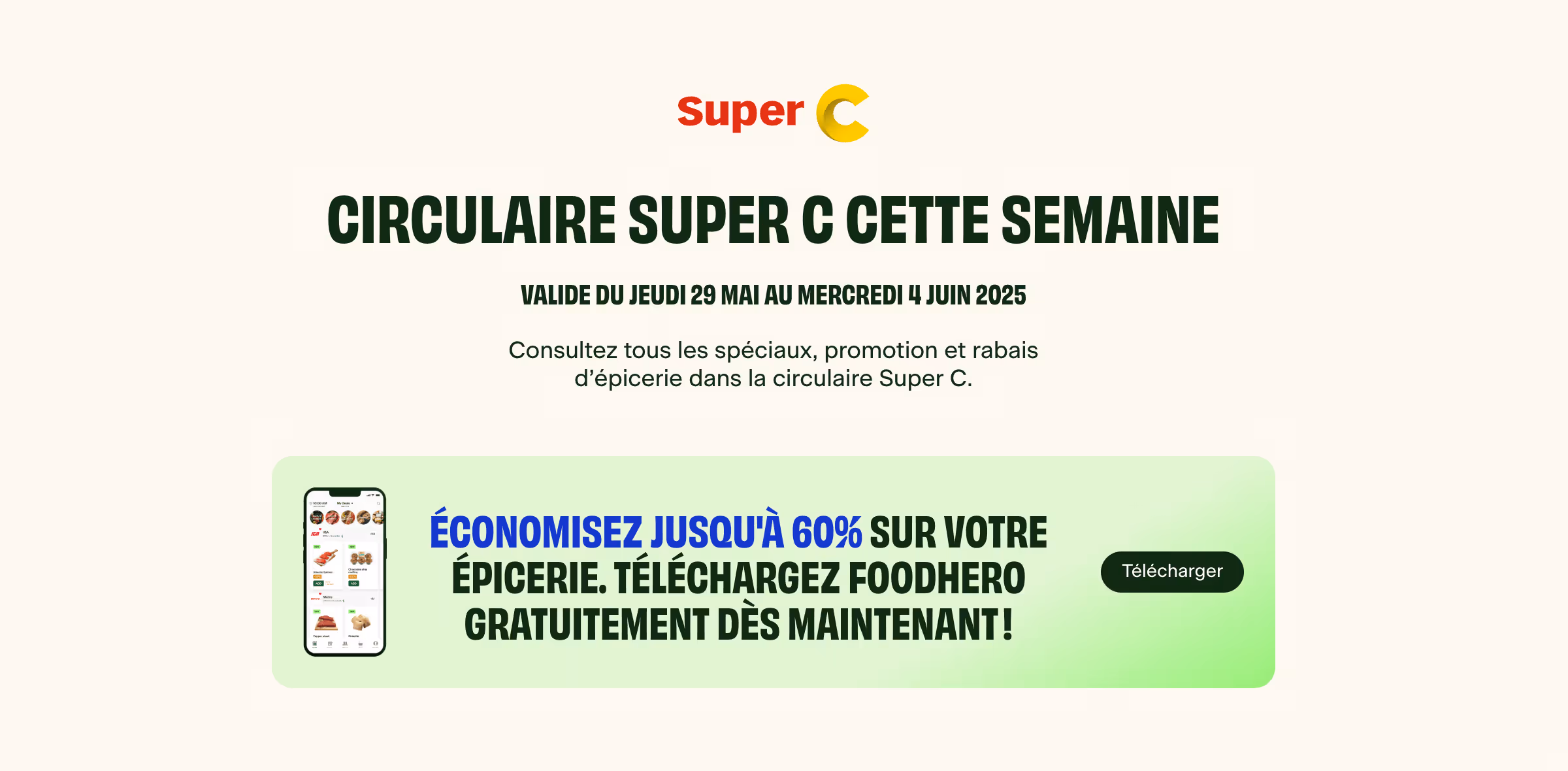 Circulaire Super C FoodHero