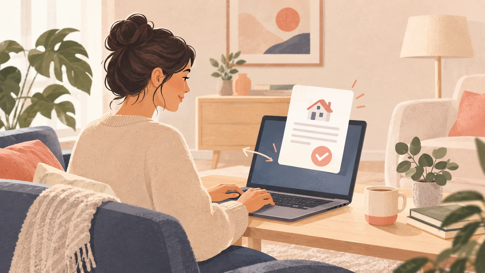 Locataire demandant une attestation d’assurance habitation en ligne rapidement