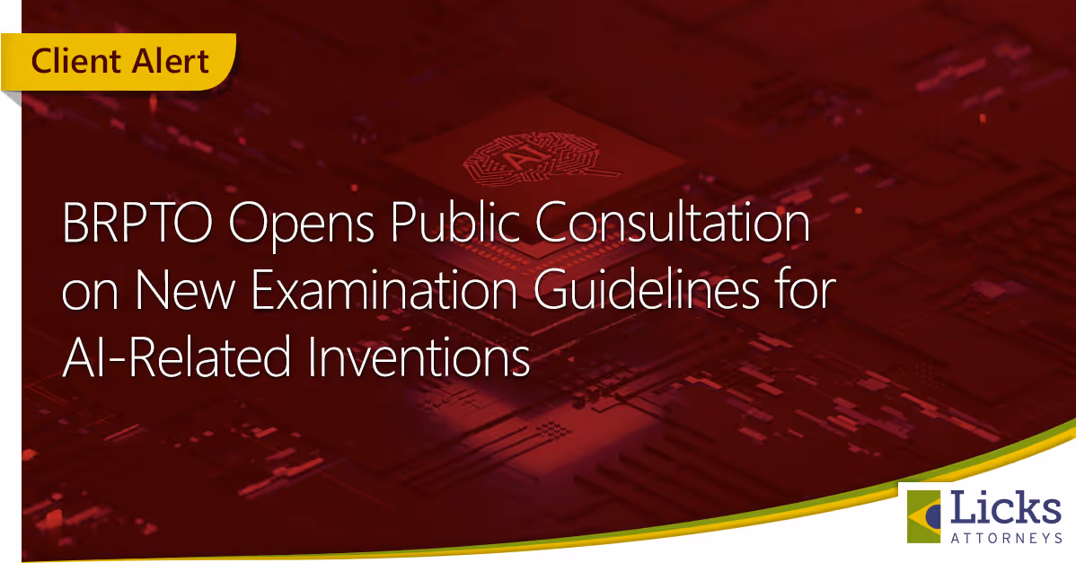BRPTO Opens Public Consultation on New Examination Guidelines for AI-Related Inventions