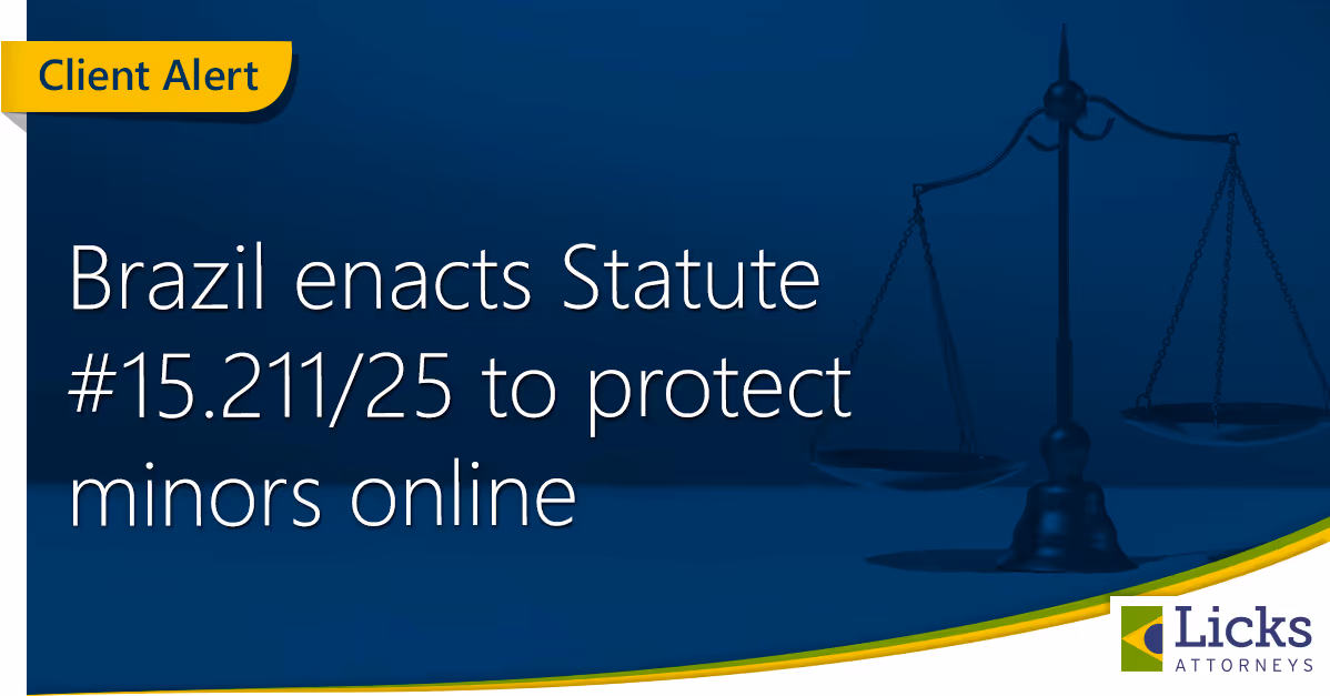 Brazil Enacts Statute #15.211/25 to Protect Minors Online
