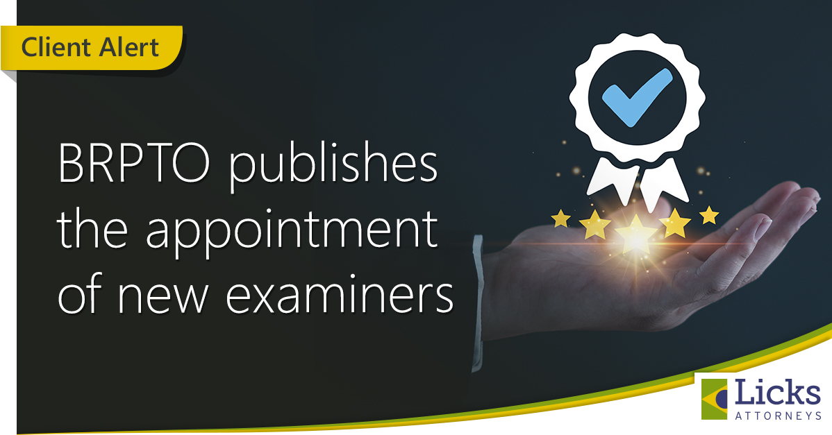 BRPTO publishes the appointment of new examiners