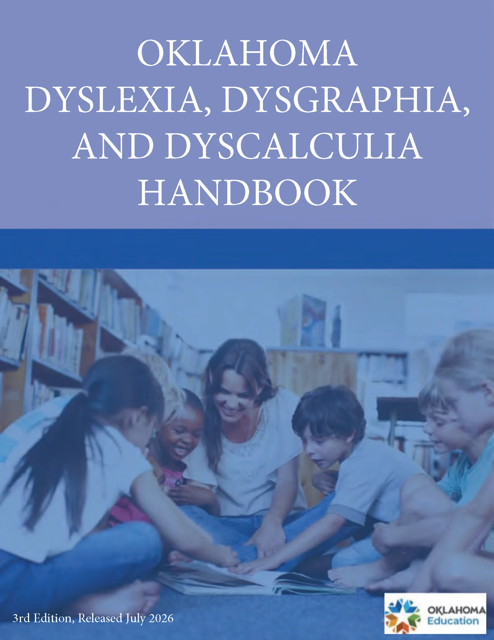 A young multicultural reading a book called I Have Dyslexia