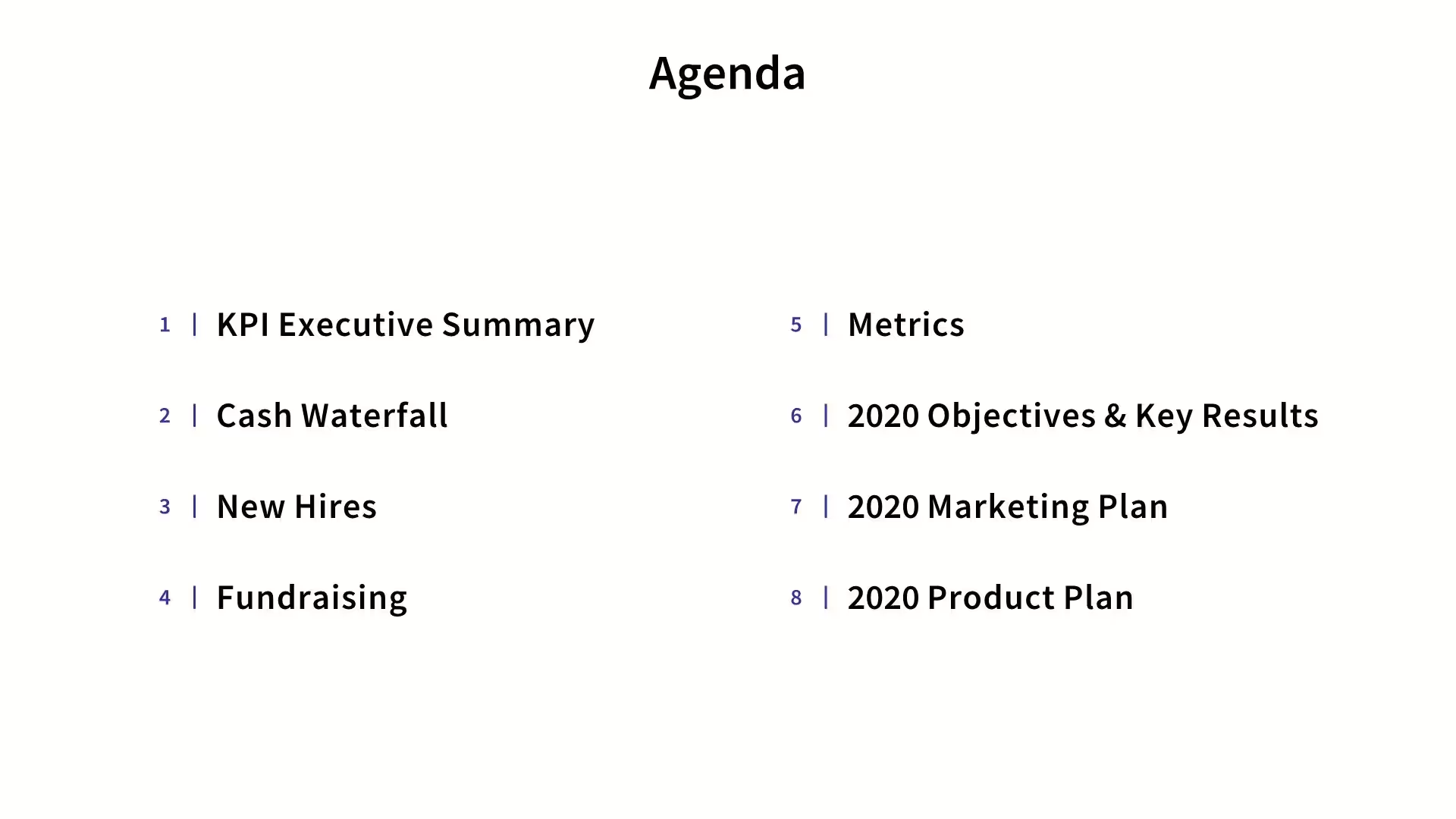 AGENDA