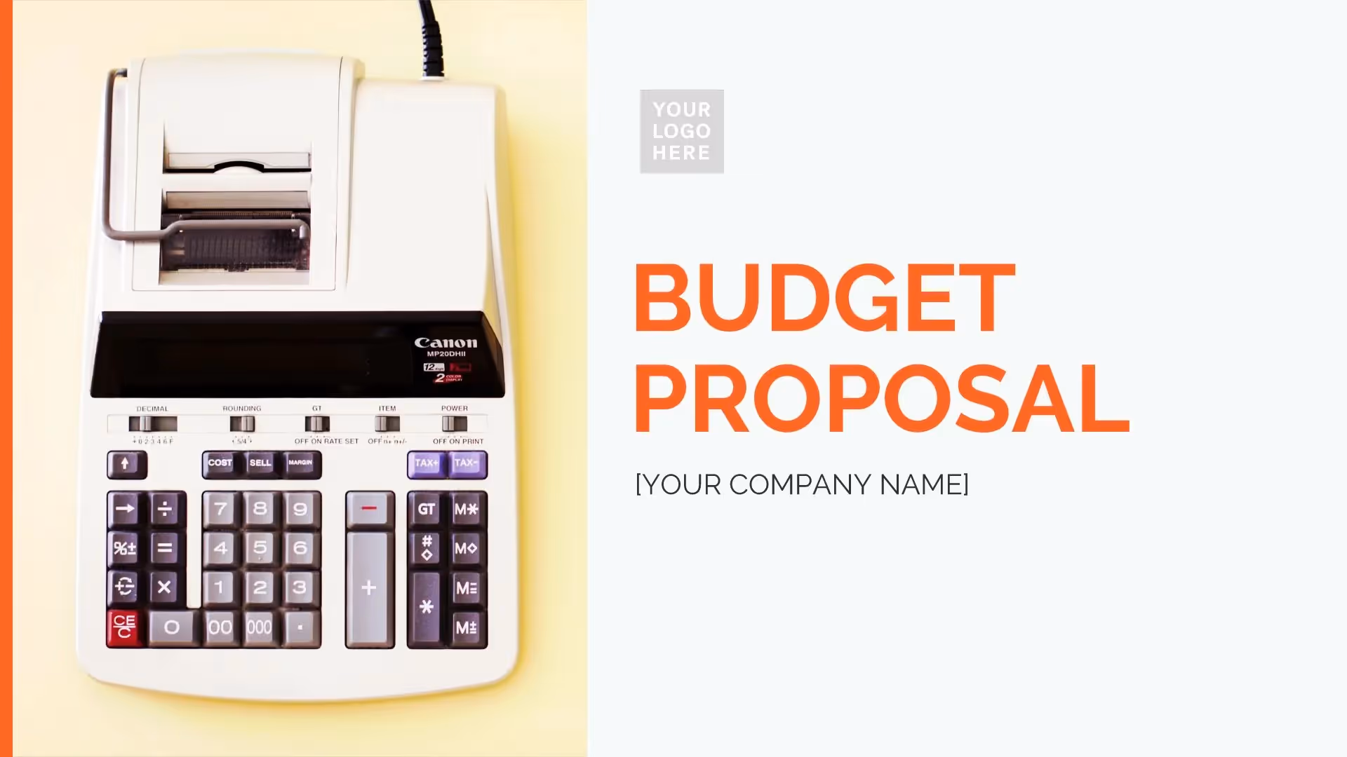 Budget Proposal Presentation