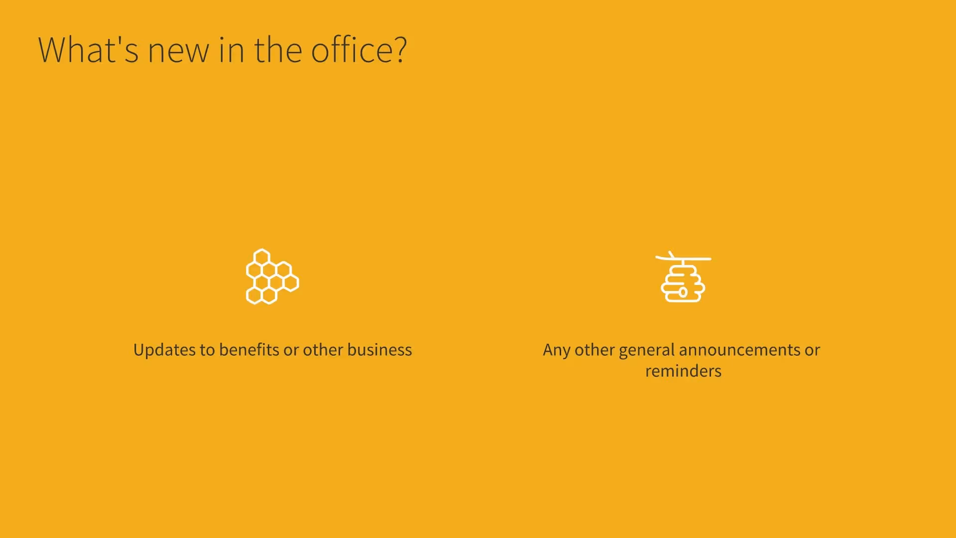 General Announcements and News