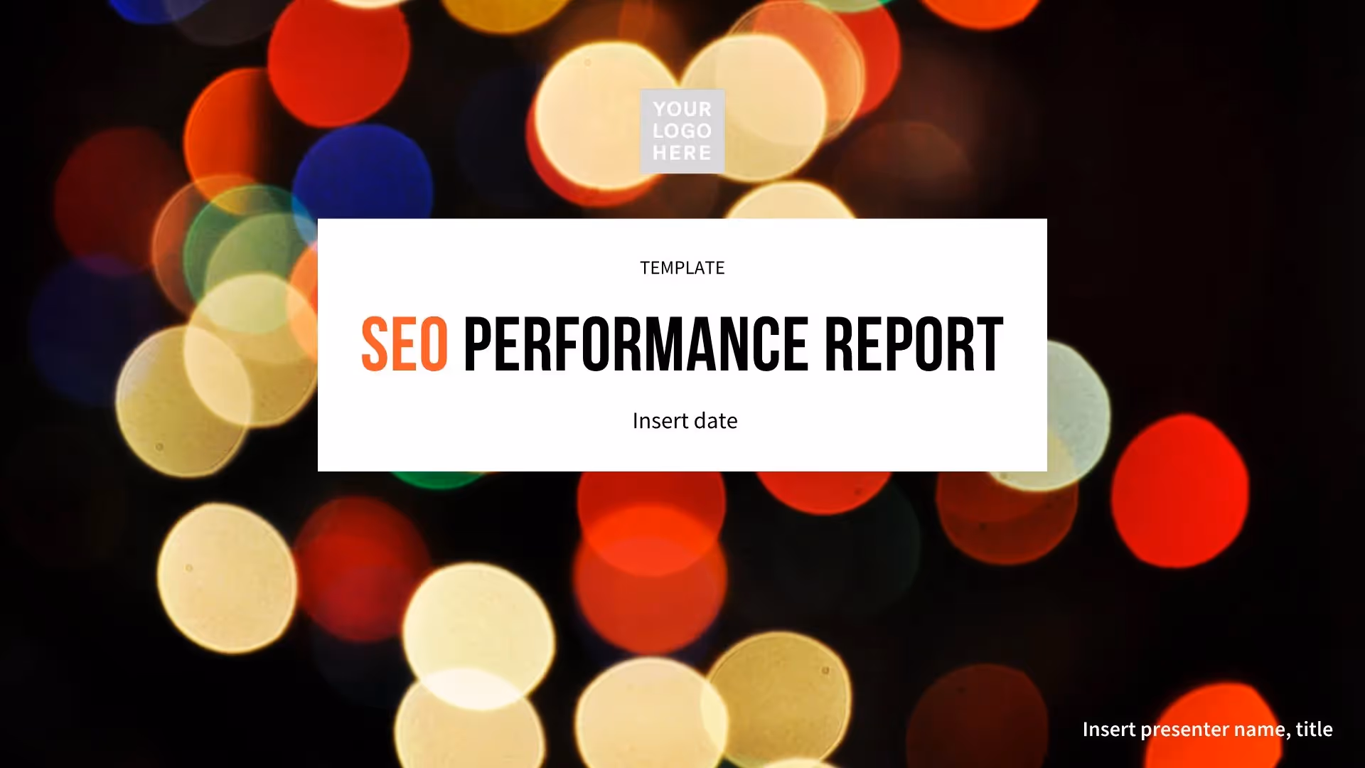 SEO Report Template 