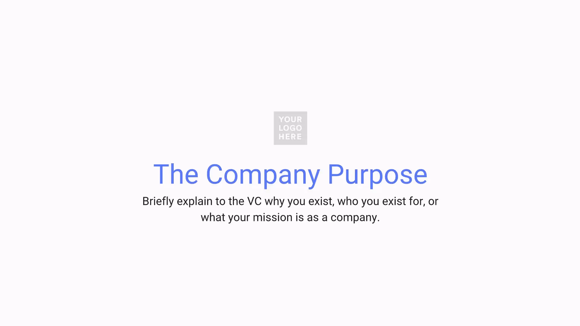 Company Purpose