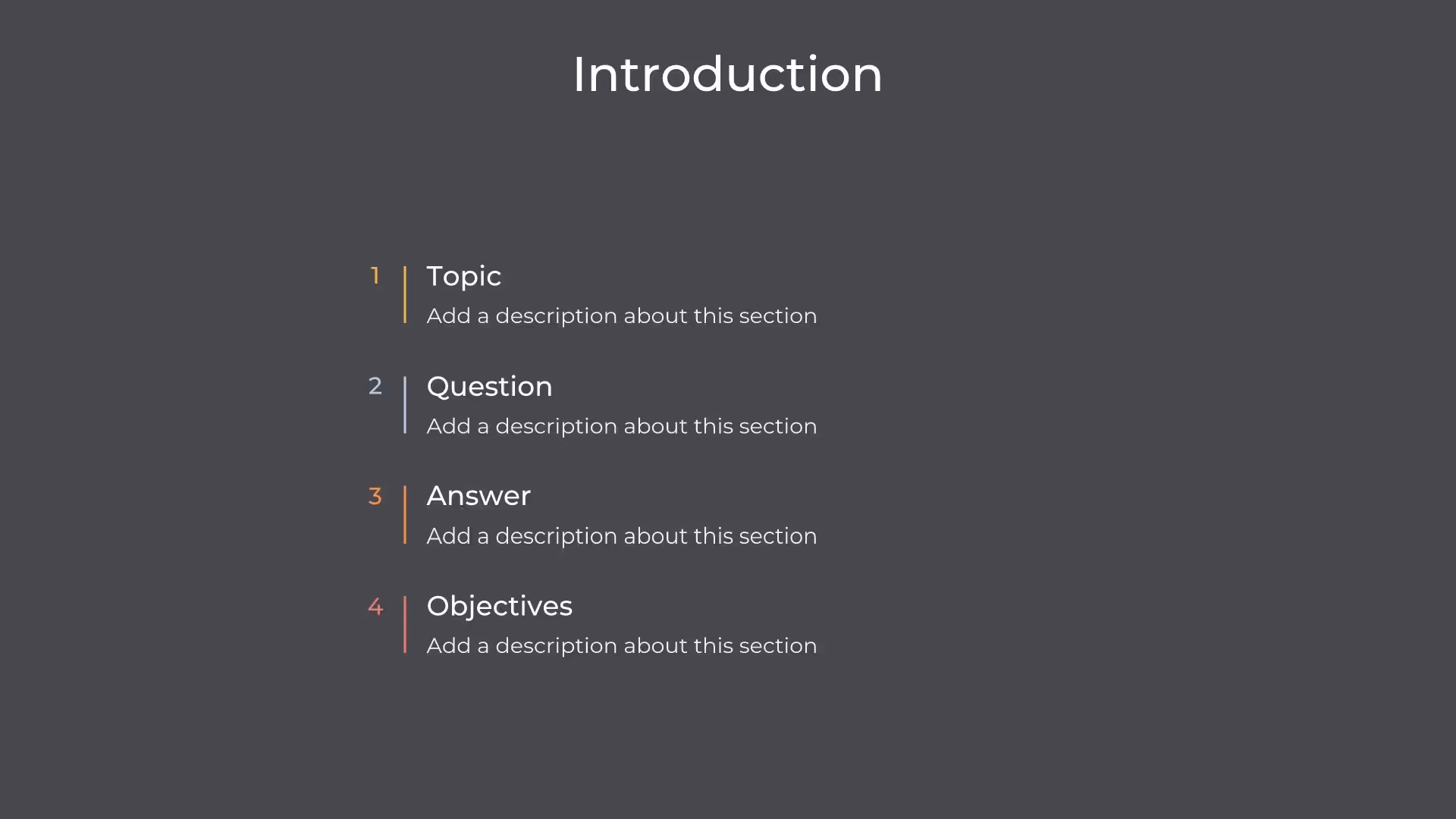 Introduction/Table of contents