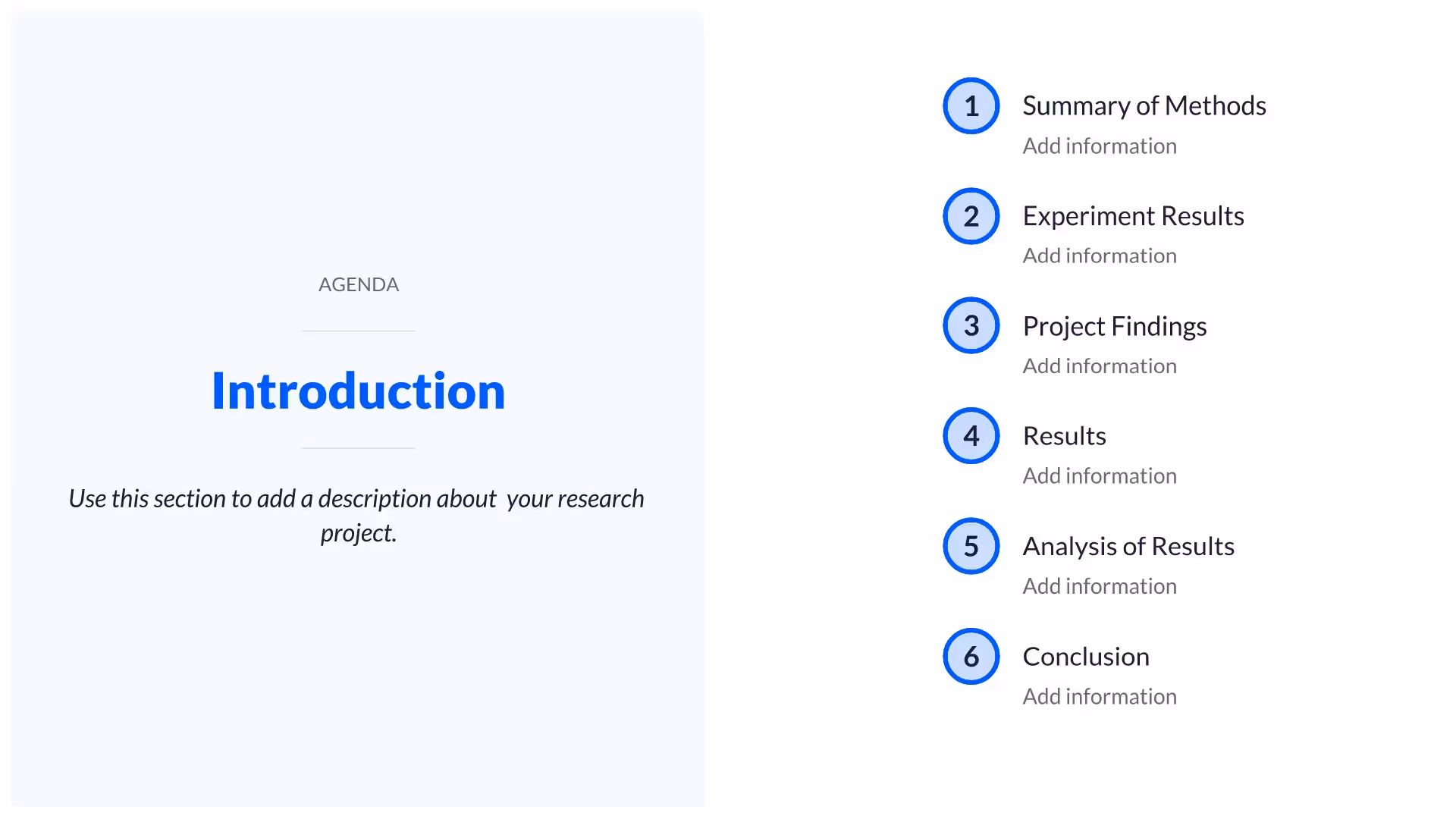 Agenda or Introduction slide