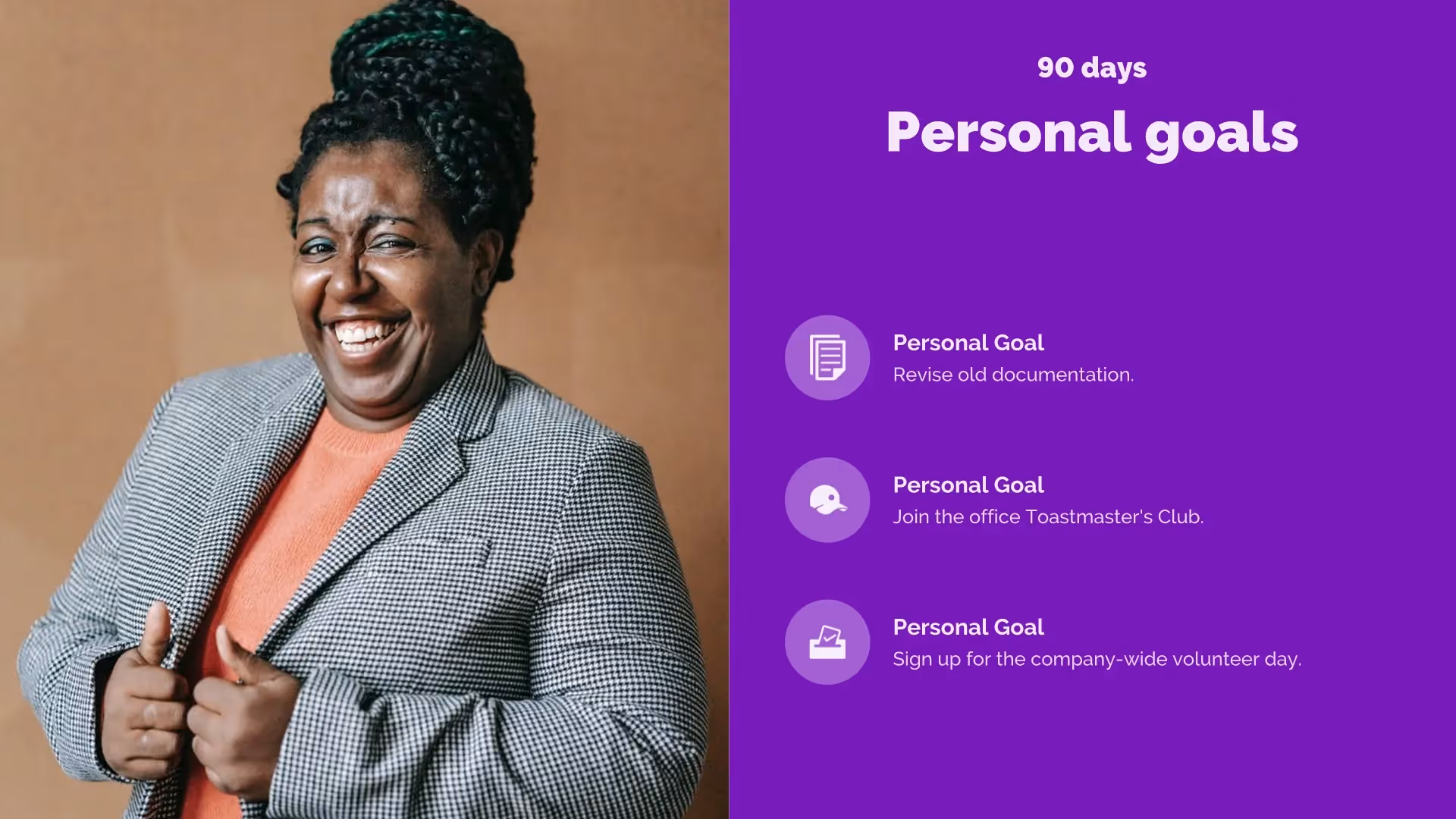 90 Days personal goals