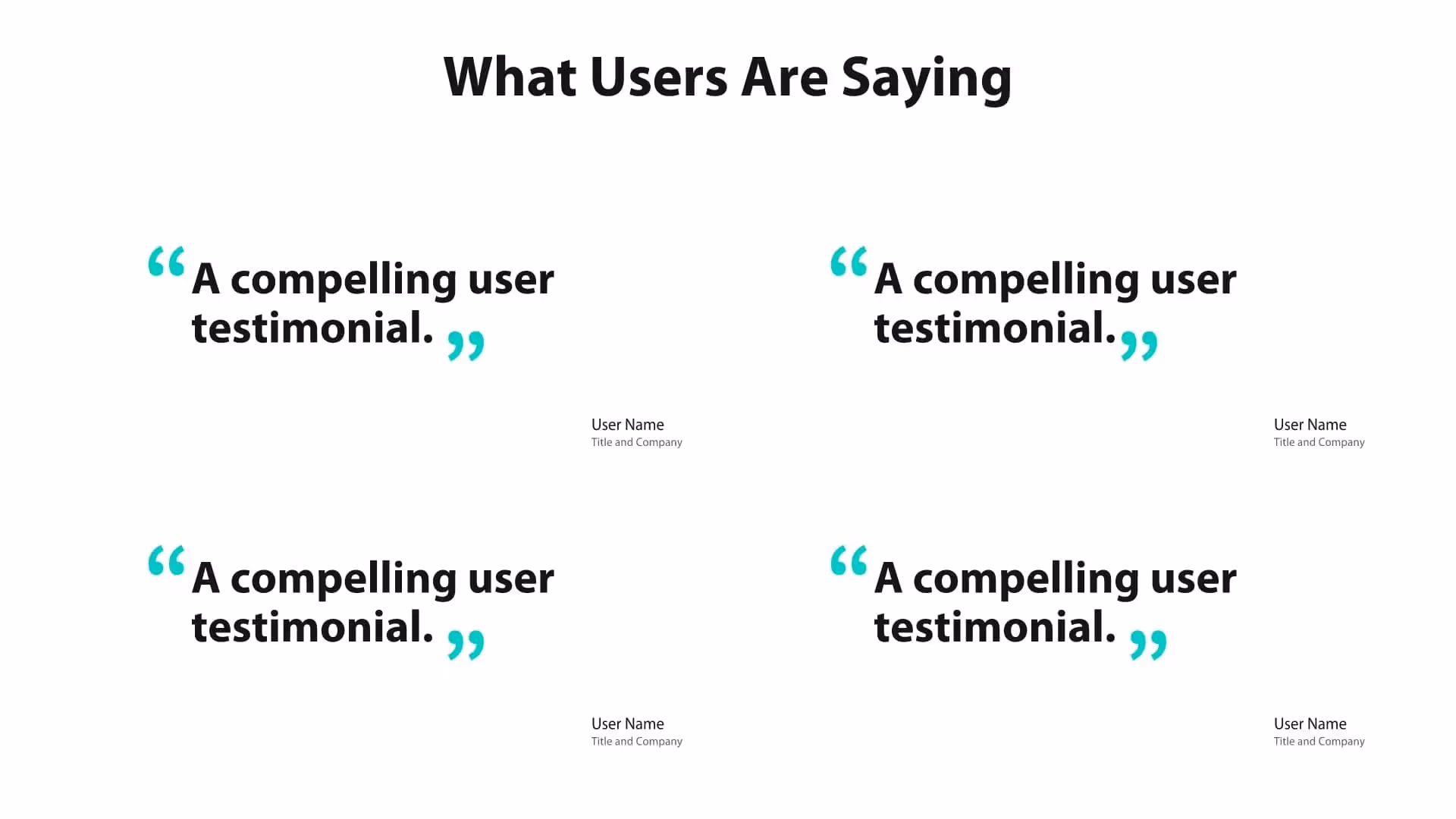 Customer Testimonials