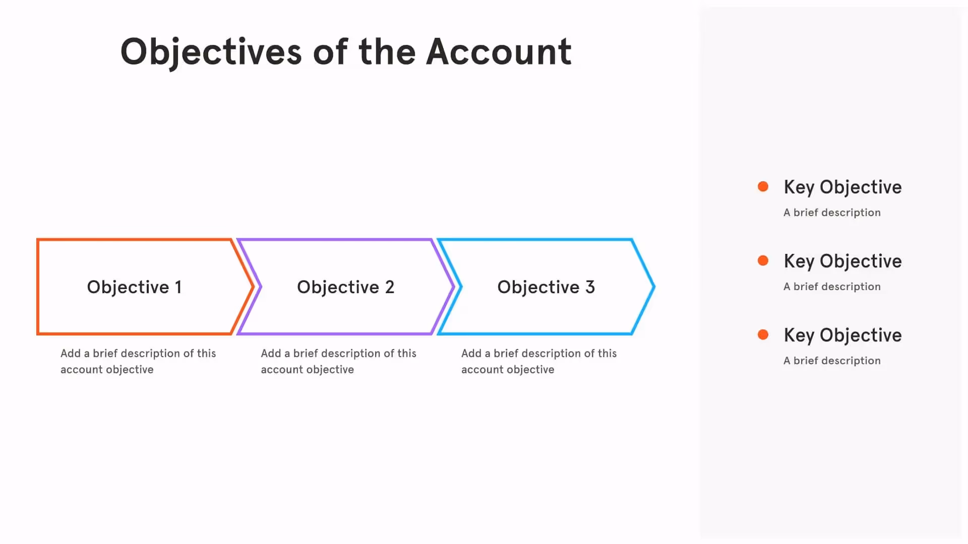 Objectives of the Accounts