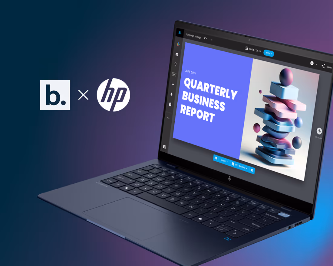 Beautiful.ai Selected as HP’s Presentation Software for AI-Superpowered PCs