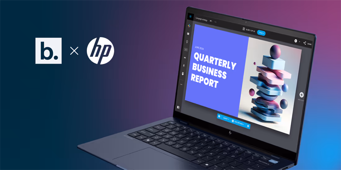 Beautiful.ai Selected as HP’s Presentation Software for AI-Superpowered PCs