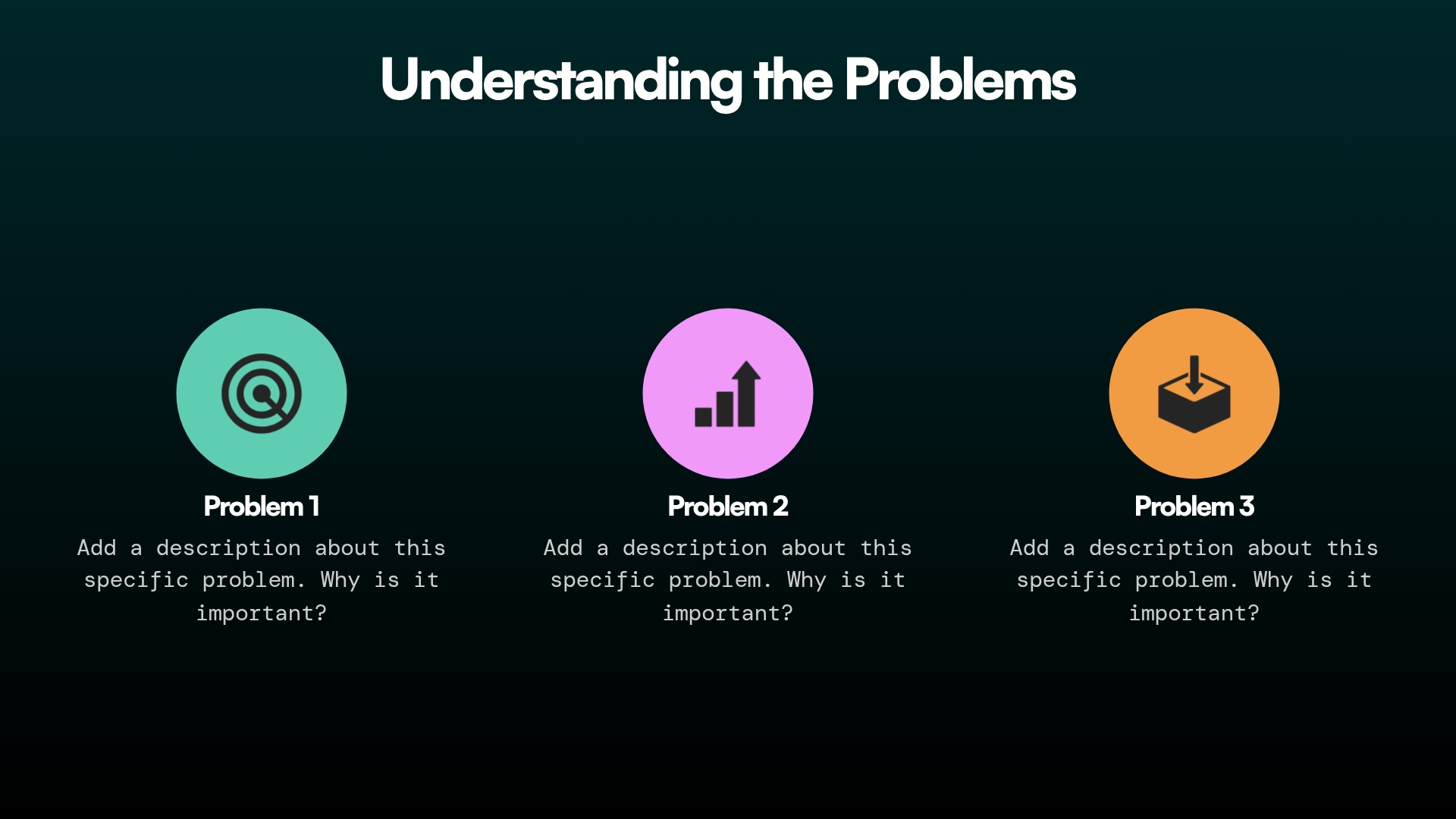 Understanding the Problems