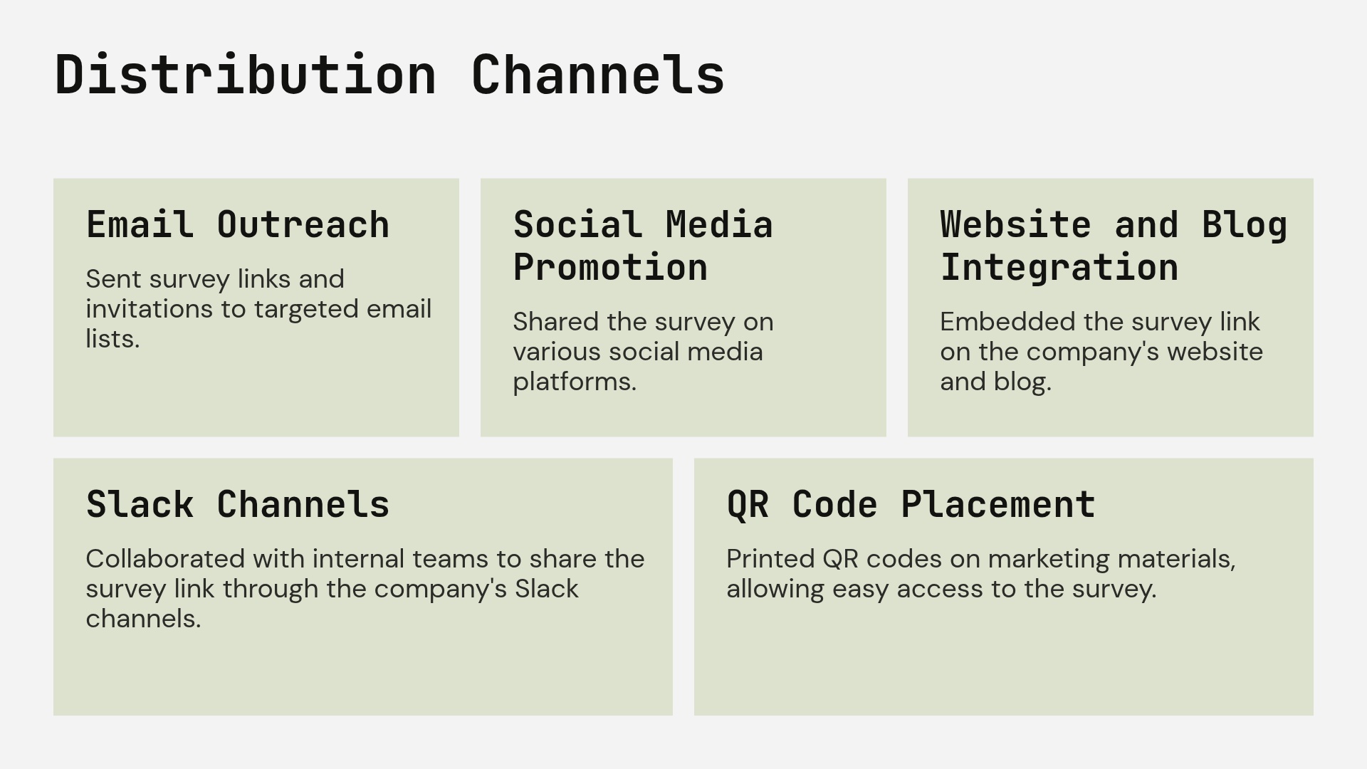 Distribution Channels