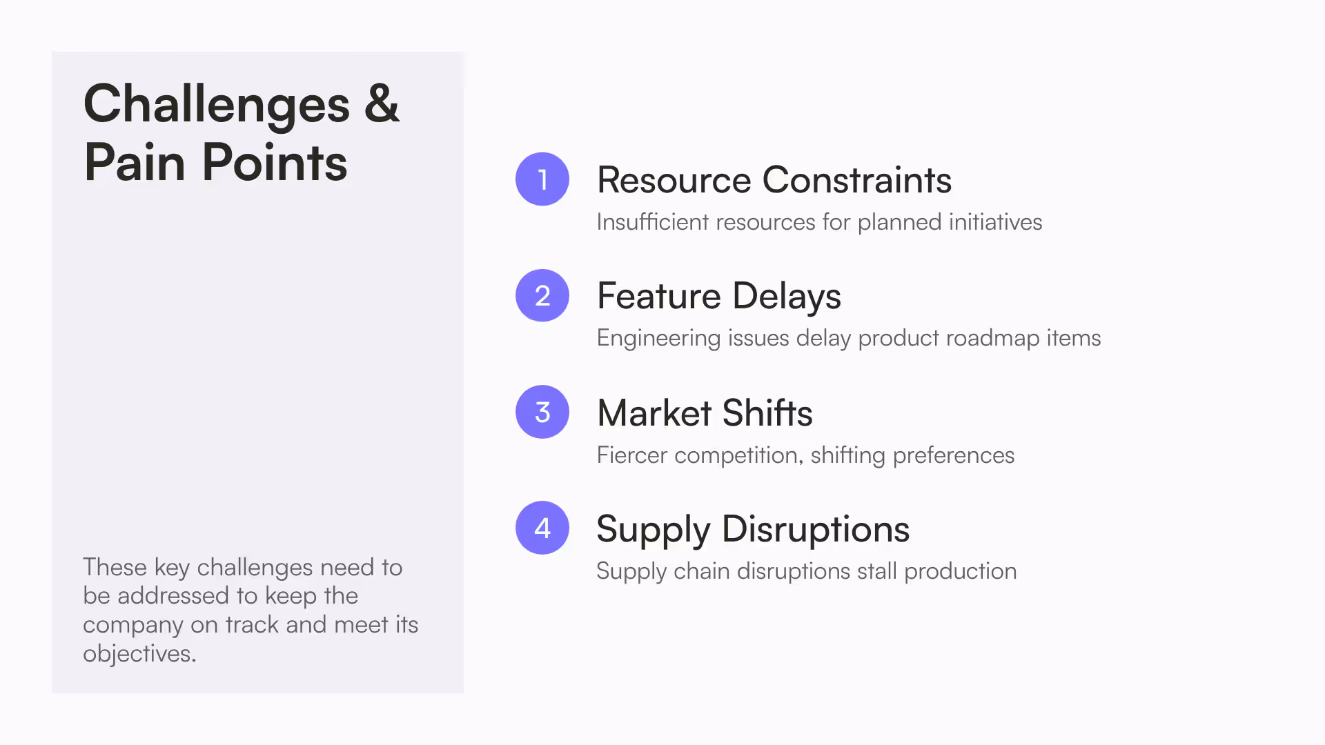 Challenges & Pain Points