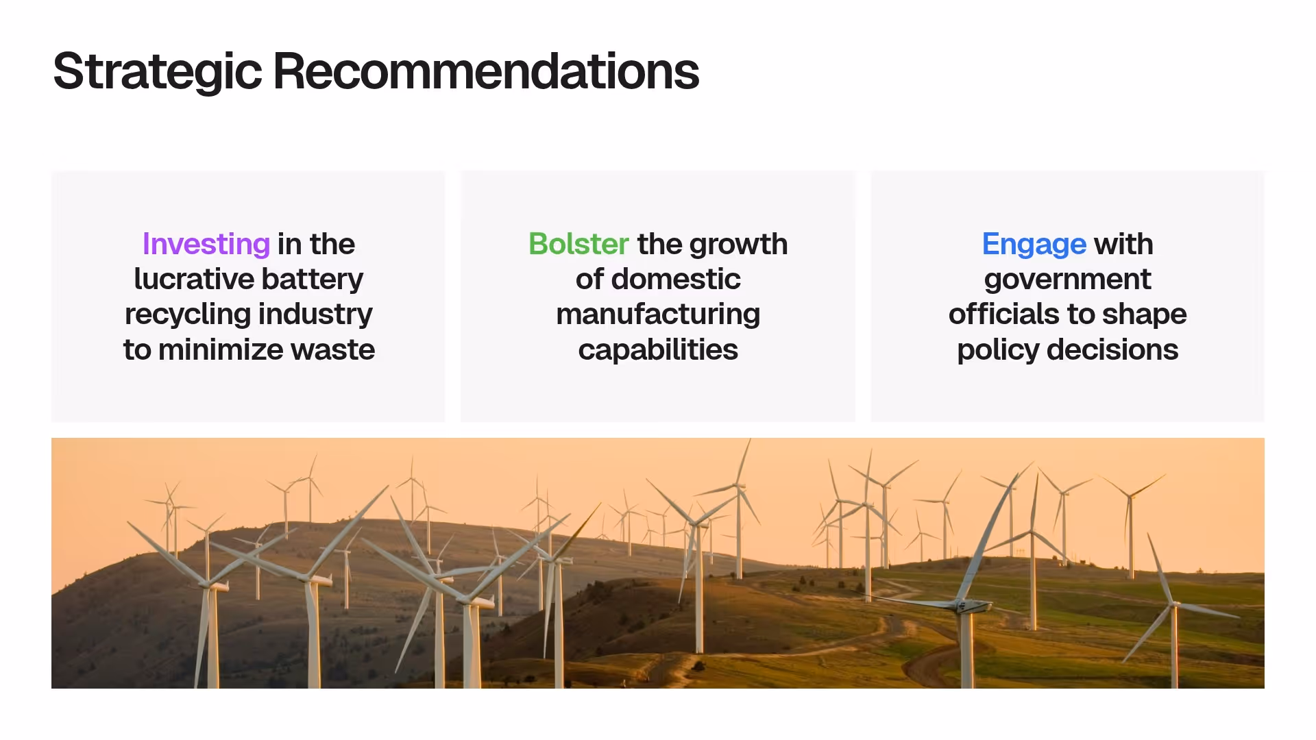 Strategic Recommendations