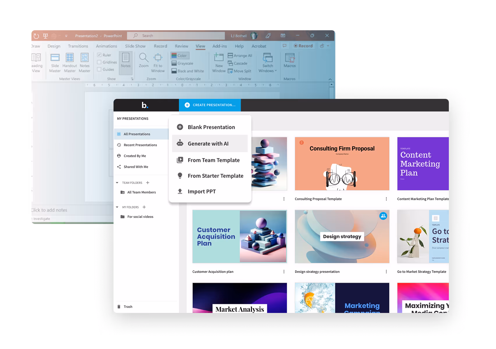 Beautiful.ai vs. PowerPoint