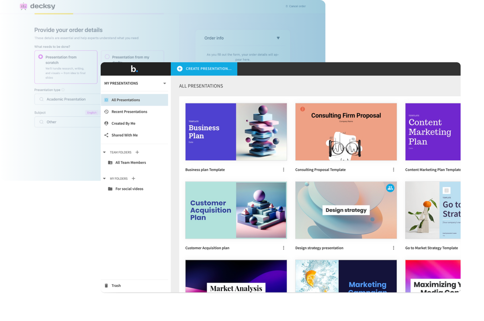 Beautiful.ai vs. Decksy