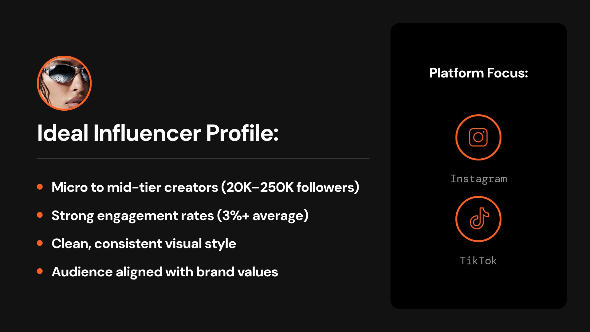 Ideal Influencer Profile