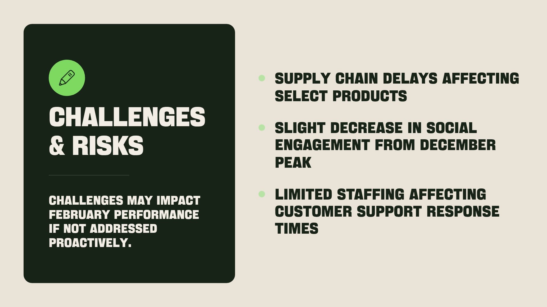 Challenges and Risks