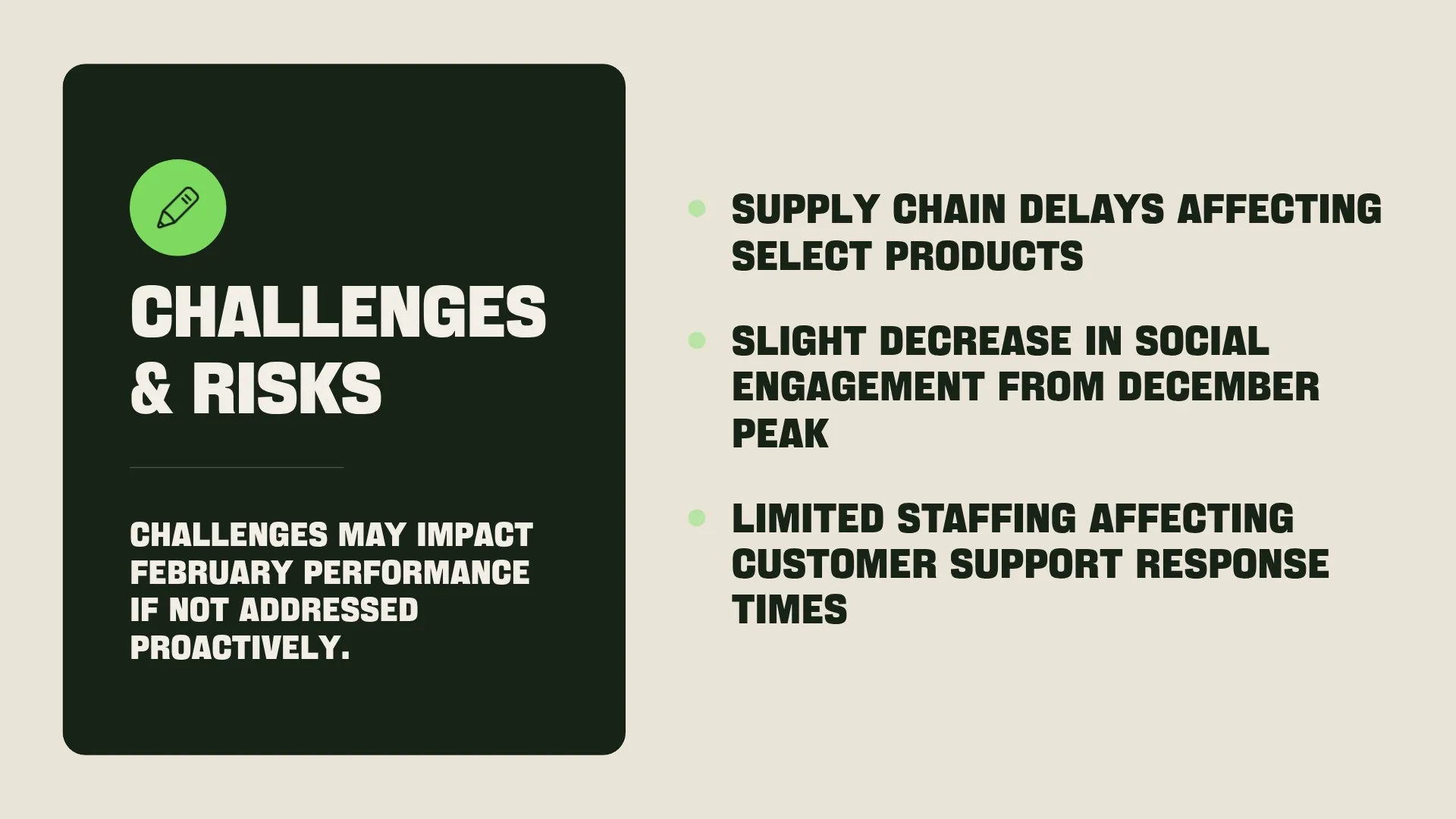 Challenges and Risks