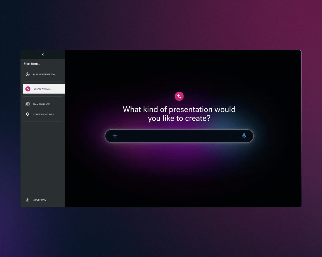 Introducing the Create with AI Workflow: The Next Evolution of AI Presentations