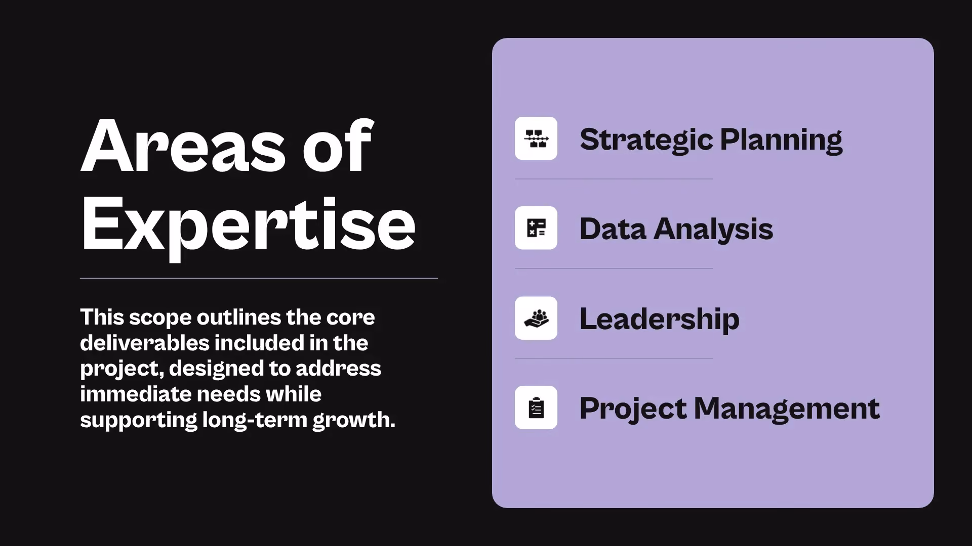 Areas of Expertise