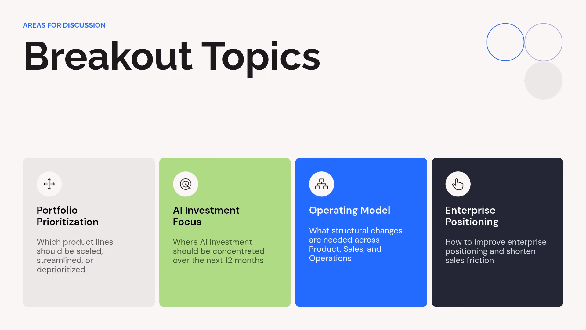 Breakout Topics