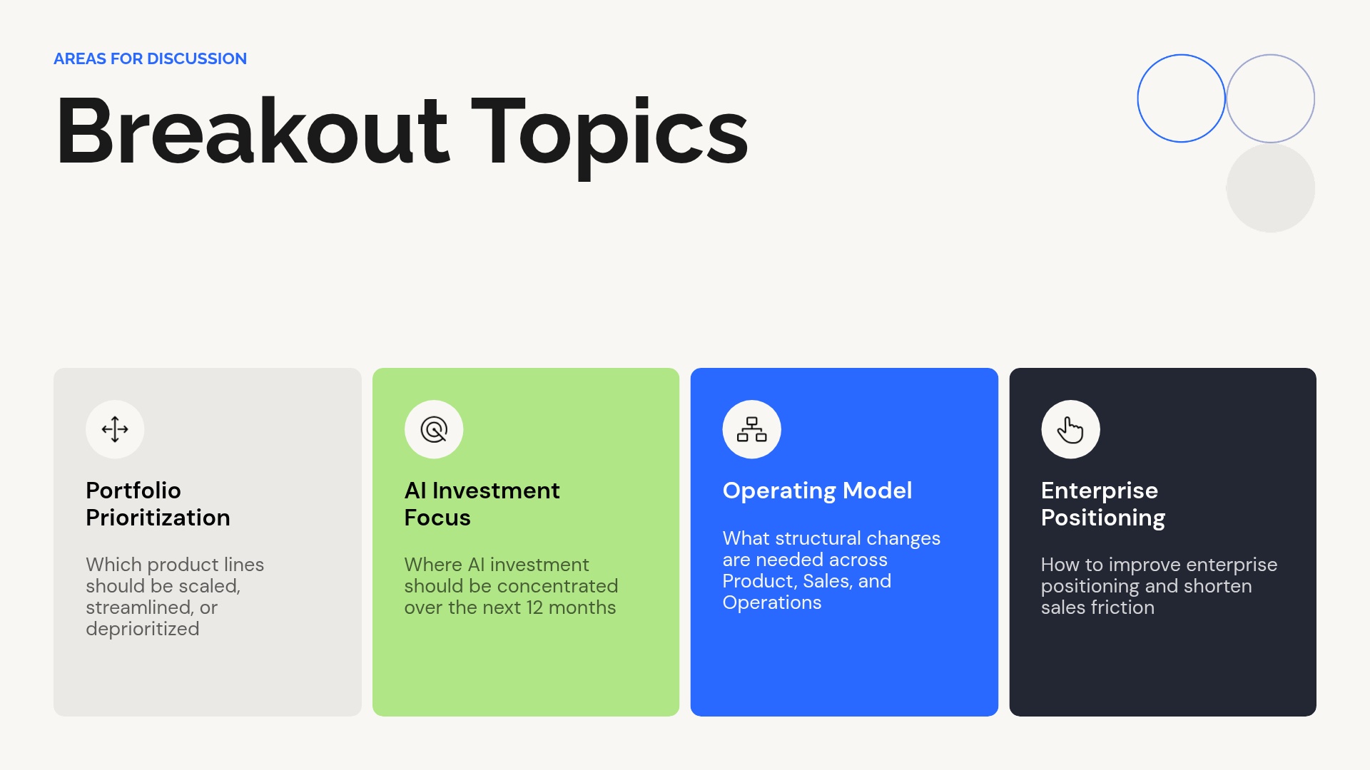 Breakout Topics