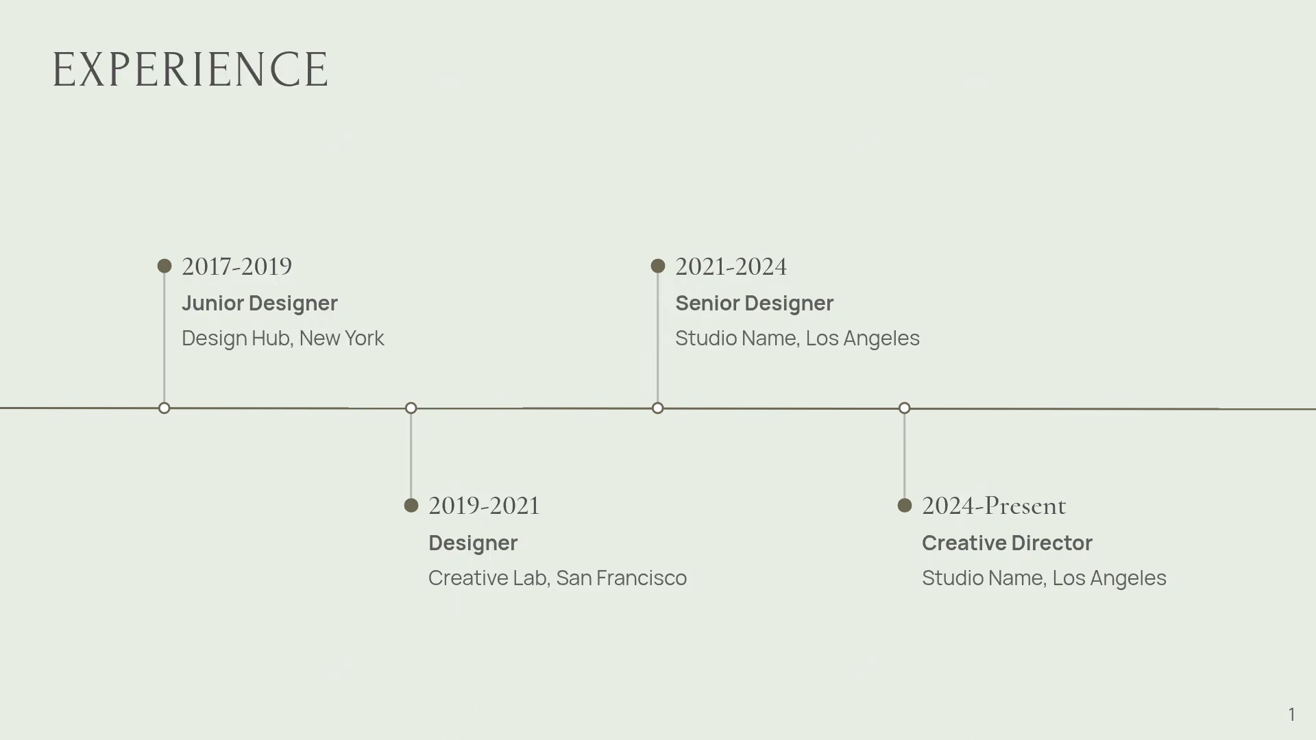Experience Timeline