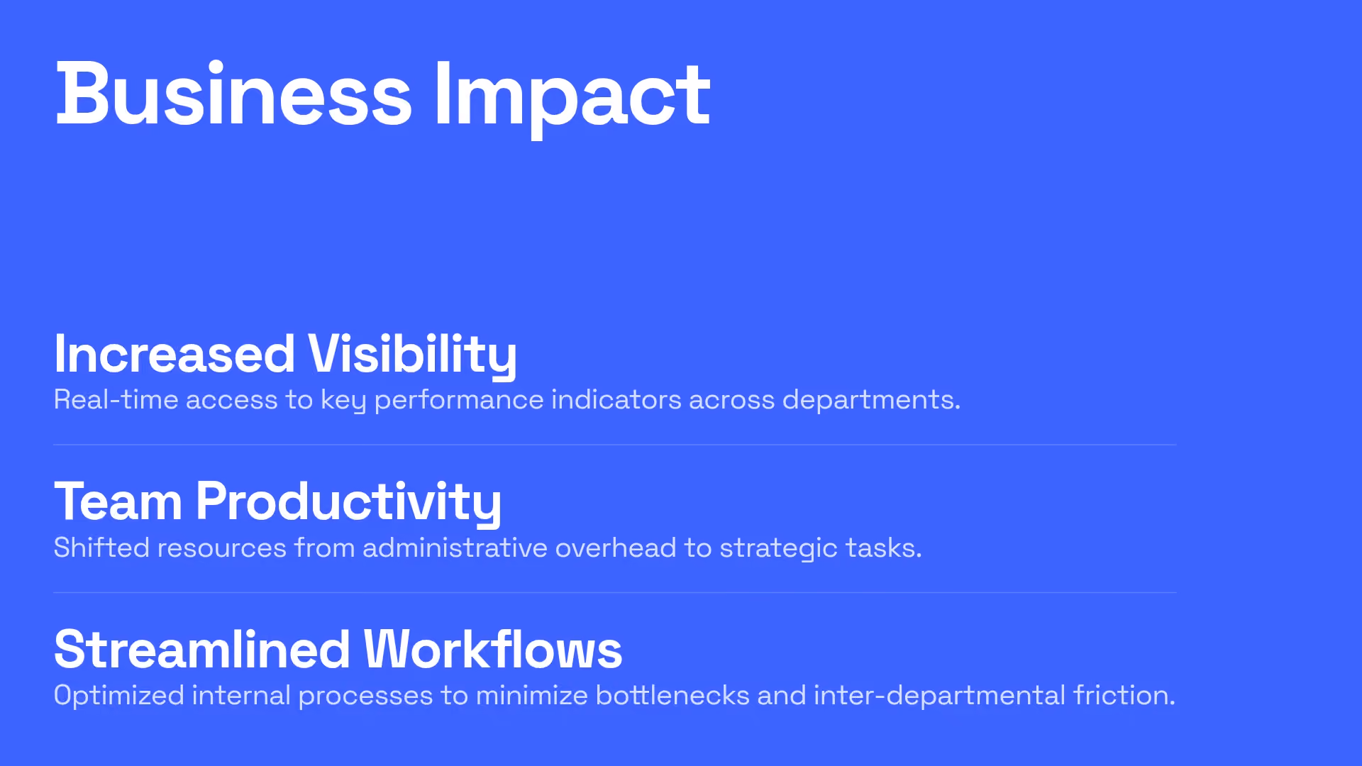 Business Impact