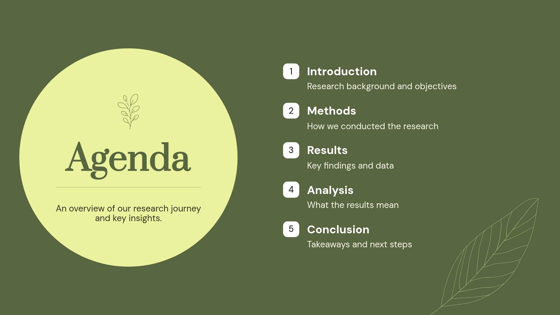 Agenda