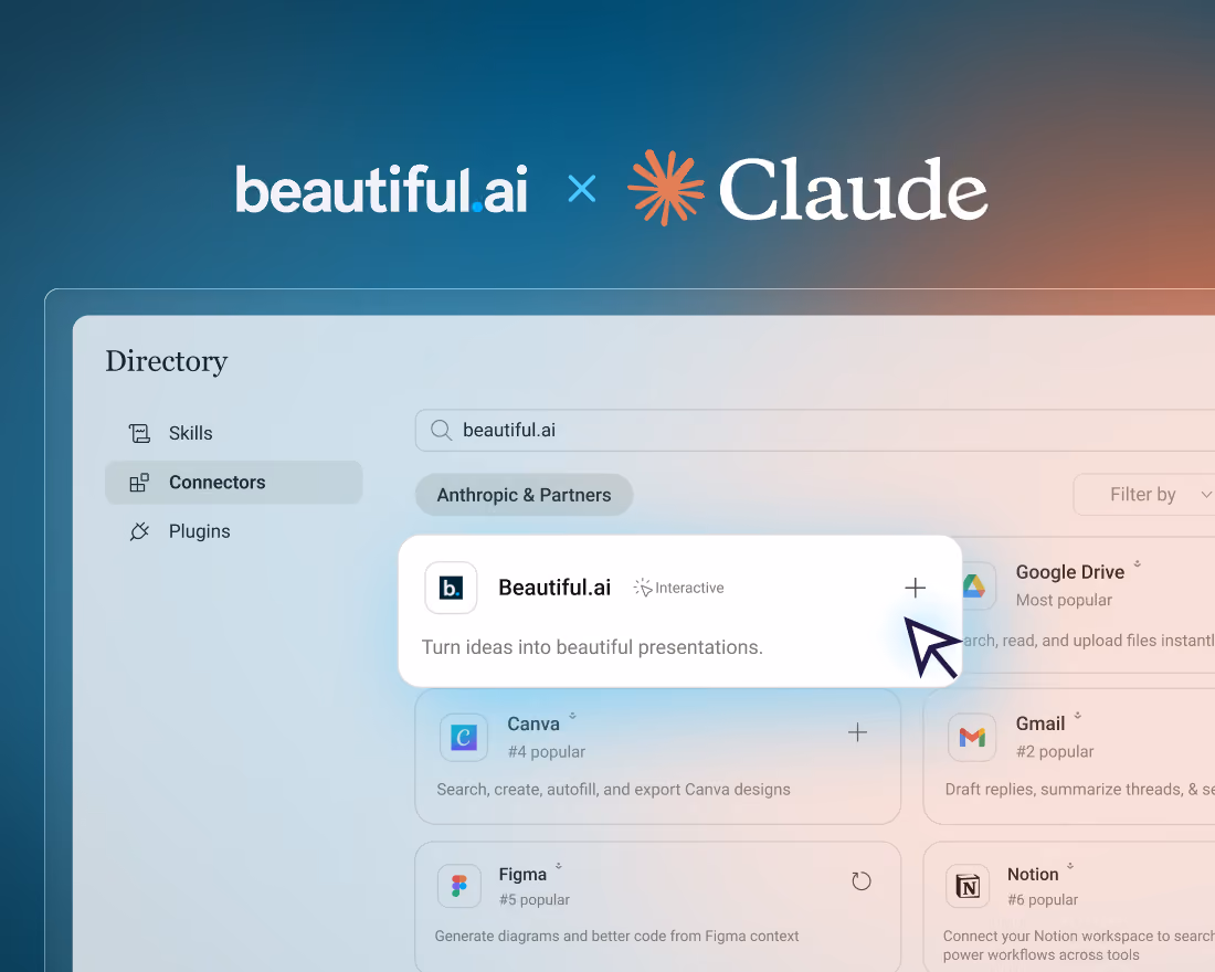 Beautiful.ai x Claude Connector: Turn a Claude Prompt Into a Work-Ready Deck