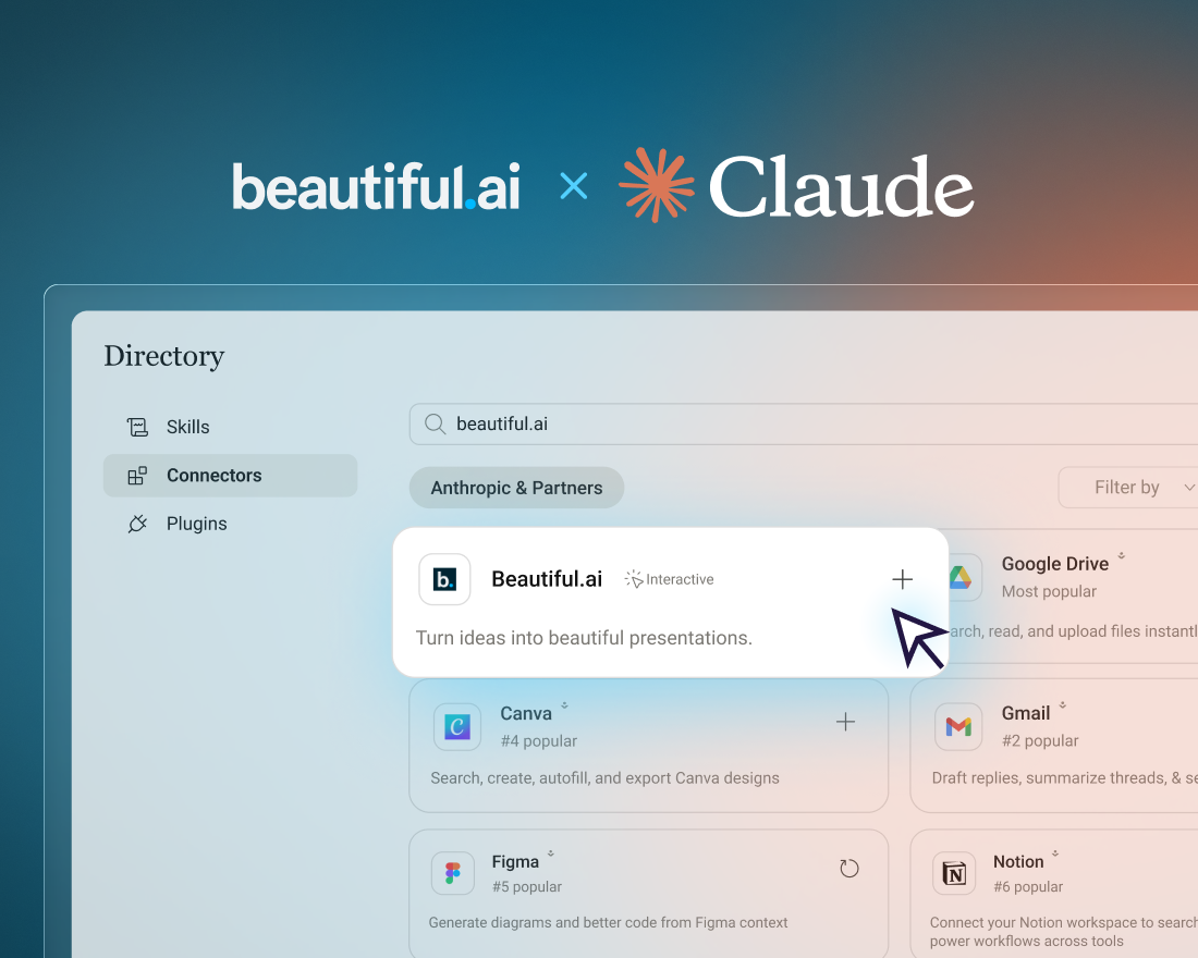 Beautiful.ai x Claude Connector: Turn a Claude Prompt Into a Work-Ready Deck