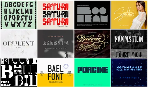 Sample fonts